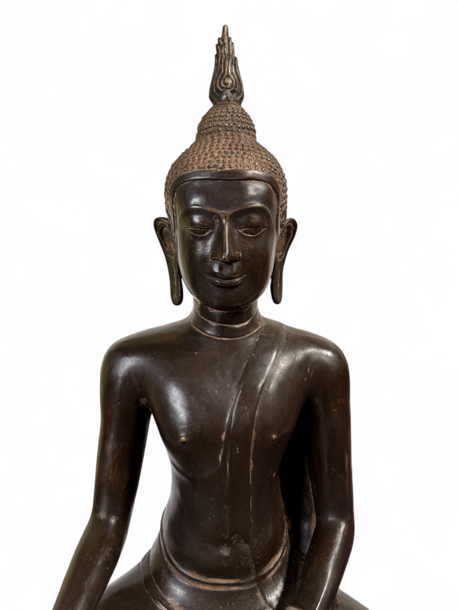 U-Thong Bronze Buddha Figur – Thailand 20. Jhdt.