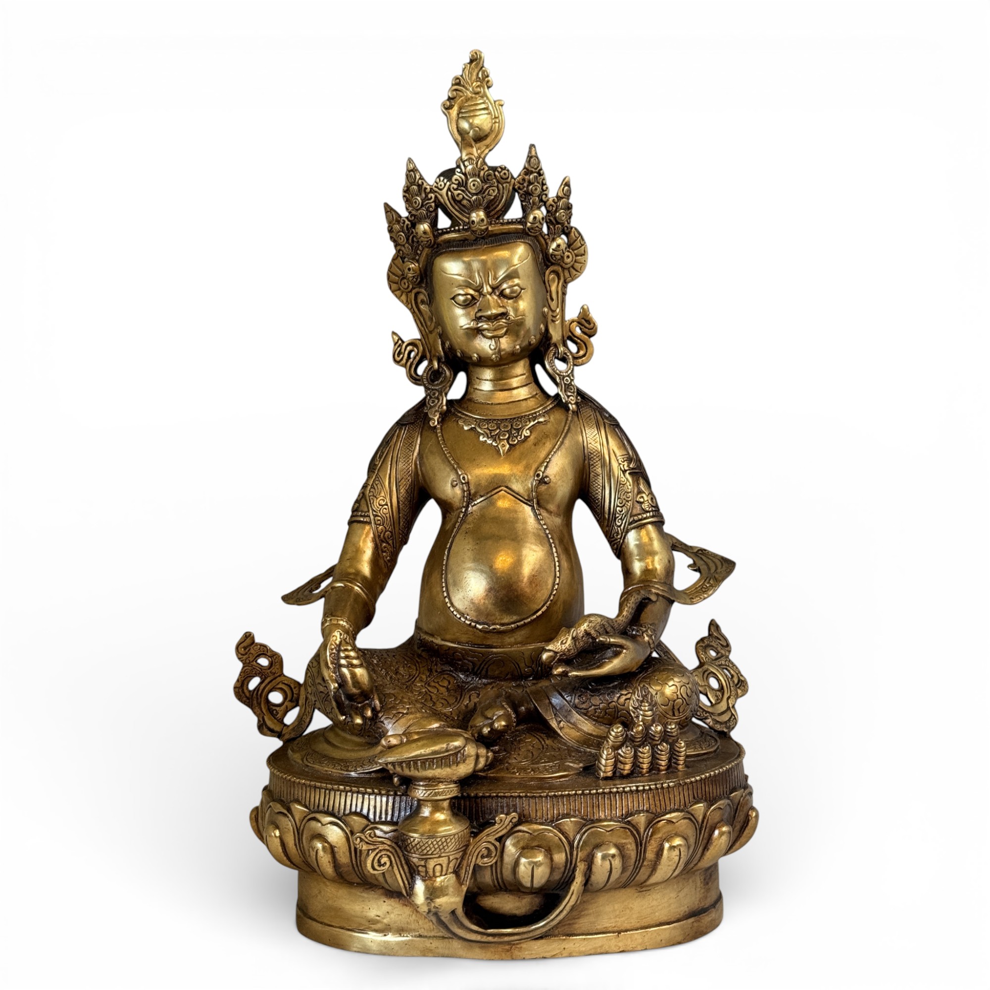Kubera Bronze Statue - Reichtumsgott - 50 cm