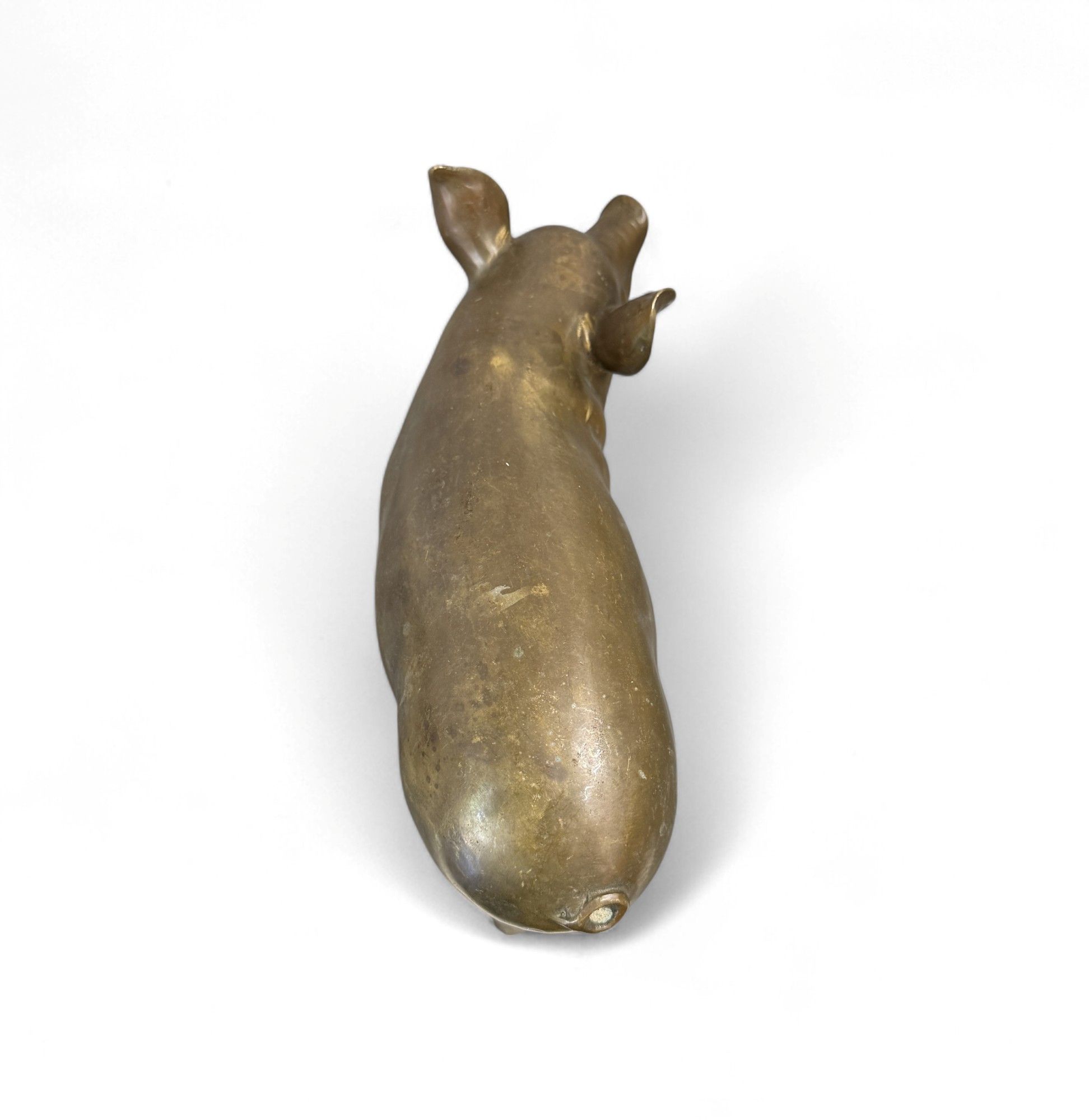 Bronze Skulptur Schwein chinesisches Tierkreiszeichen