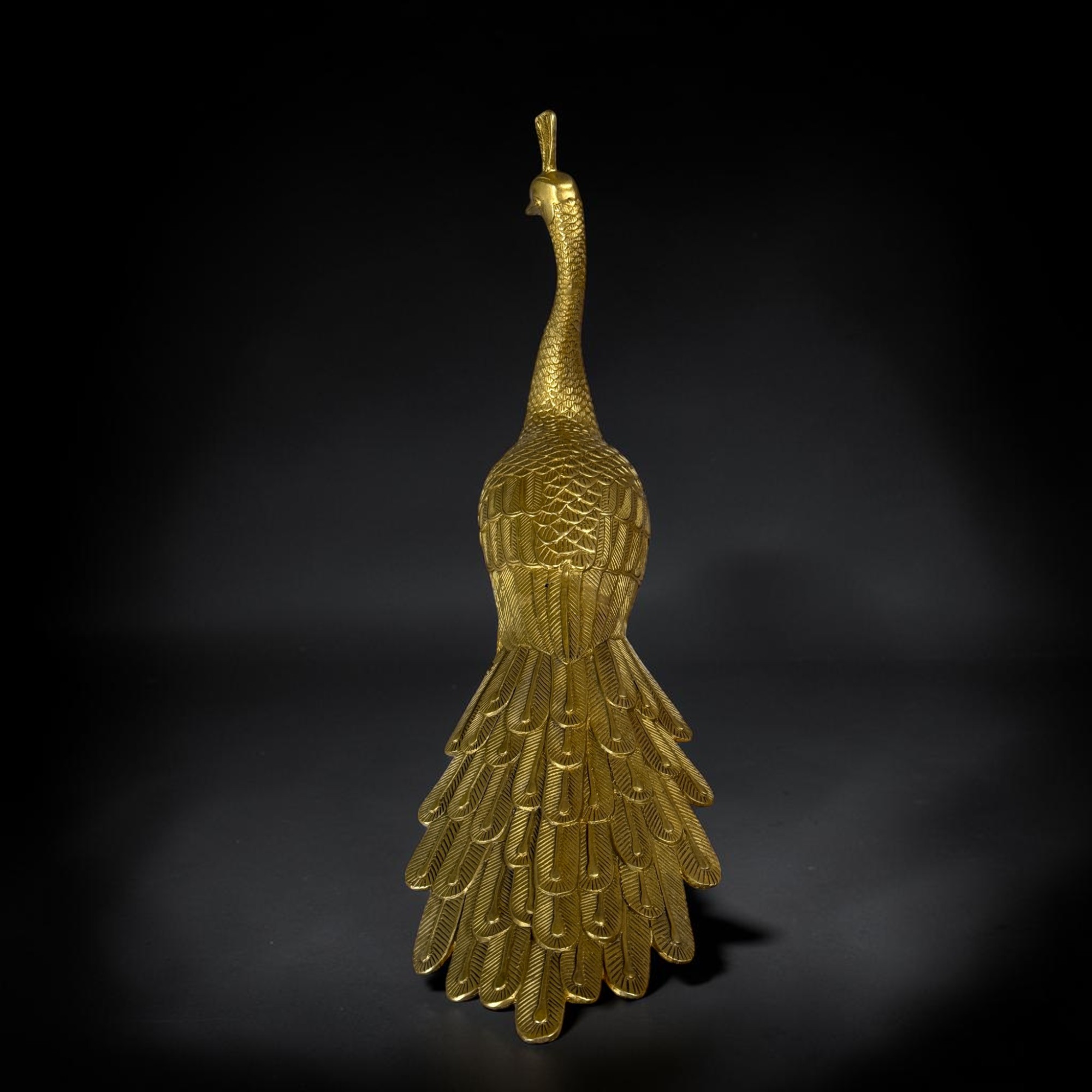 Hochwertiger Bronze-Pfau – Edles Kunsthandwerk aus Nordchina (54 cm)