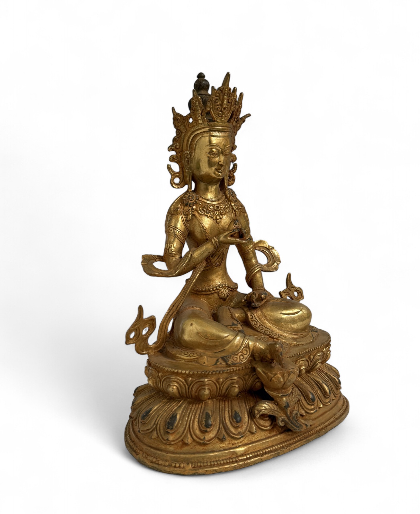 Vasudhārā Bronze Statue – Tibet/China, ca. 40–50 Jahre
