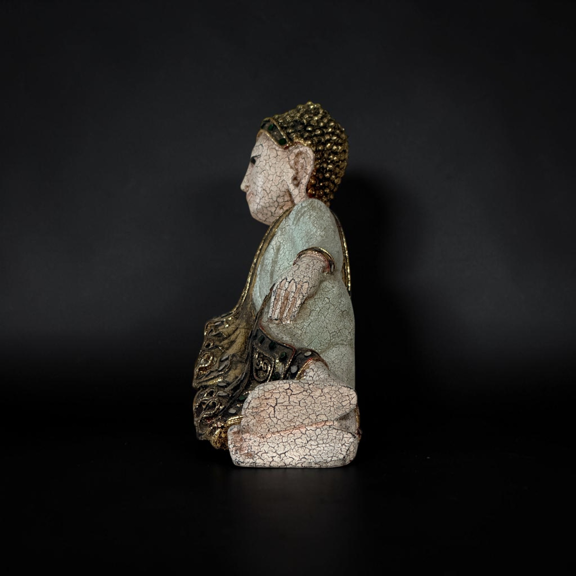 Liegender Wochentag Buddha ´Dienstag´aus Holz 31cm