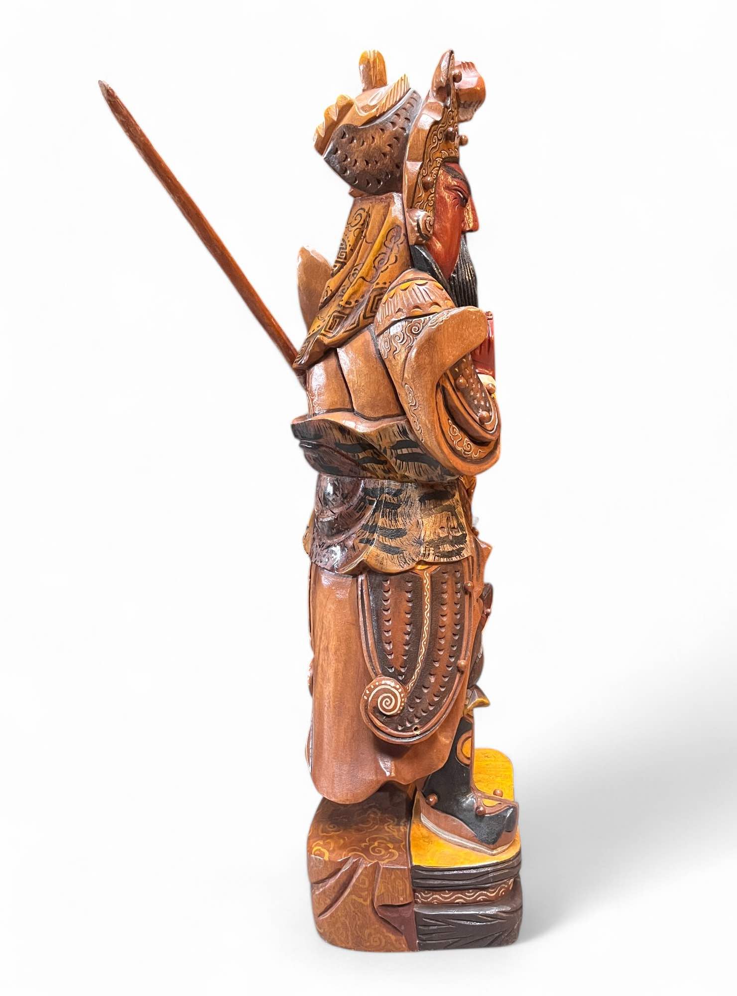 Guan Yu Krieger Holz Statue - China