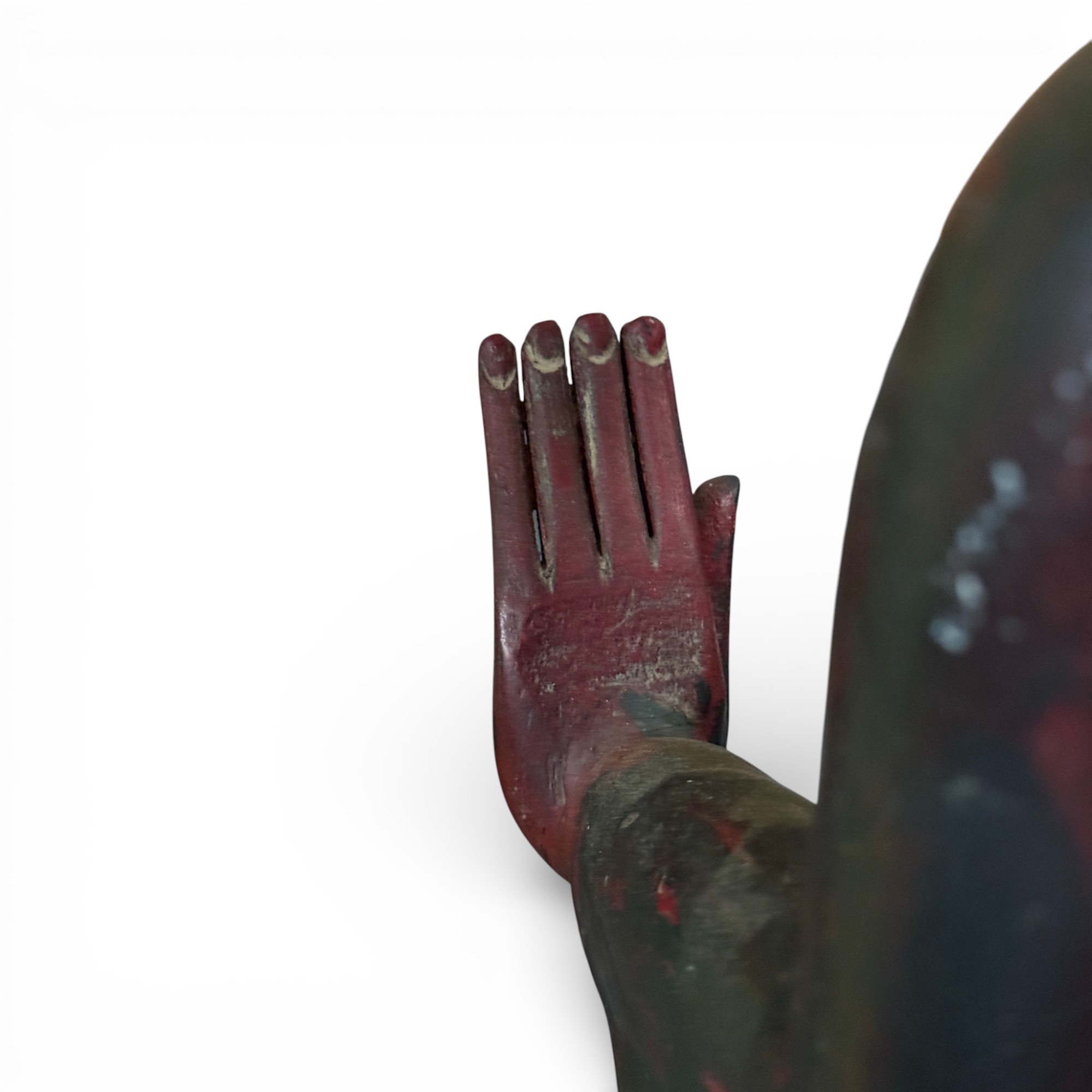 Birmanischer Lacquerware Buddha 102 cm groß