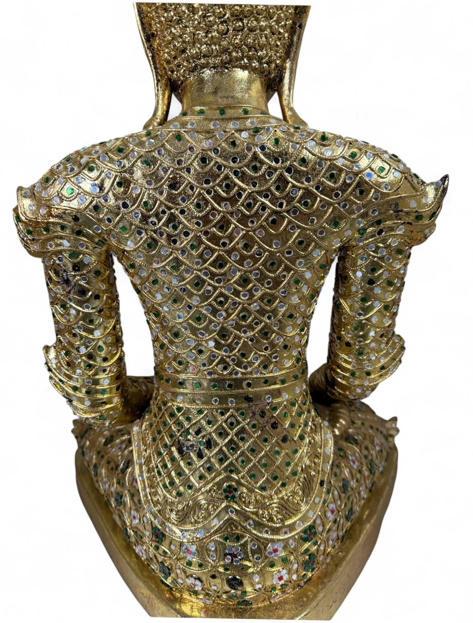 Holz Buddha Skulptur Thailand - blattvergoldet