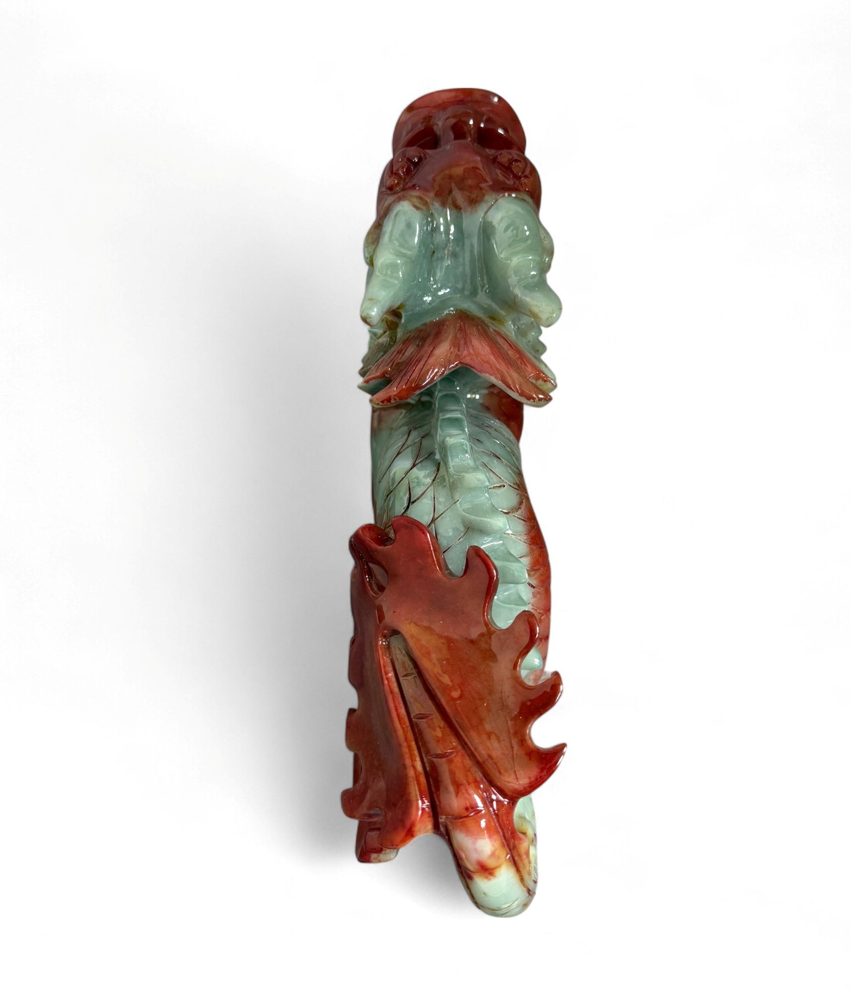 China Drache Xiujan Jade Figur - Fengshui Skulptur