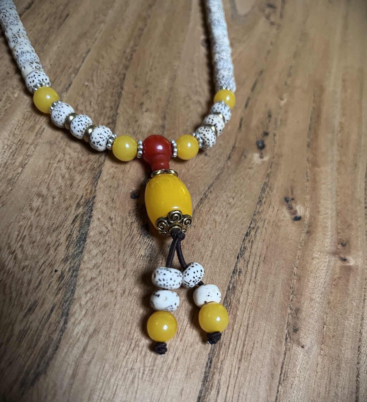 Gebetskette Mala 8 mm aus Lotussamen