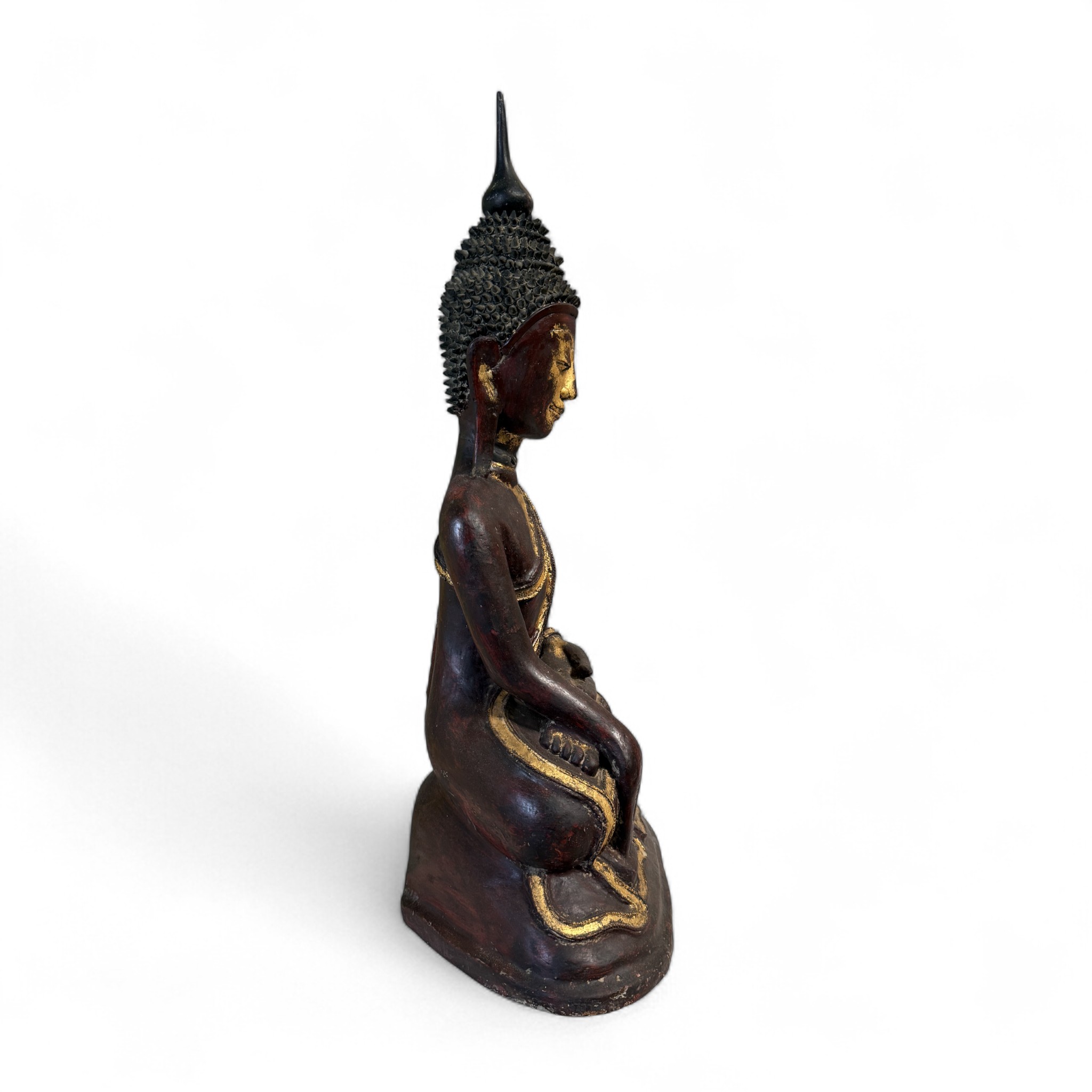 Lacquerware Buddha Statue Burma Skulptur 73 cm groß