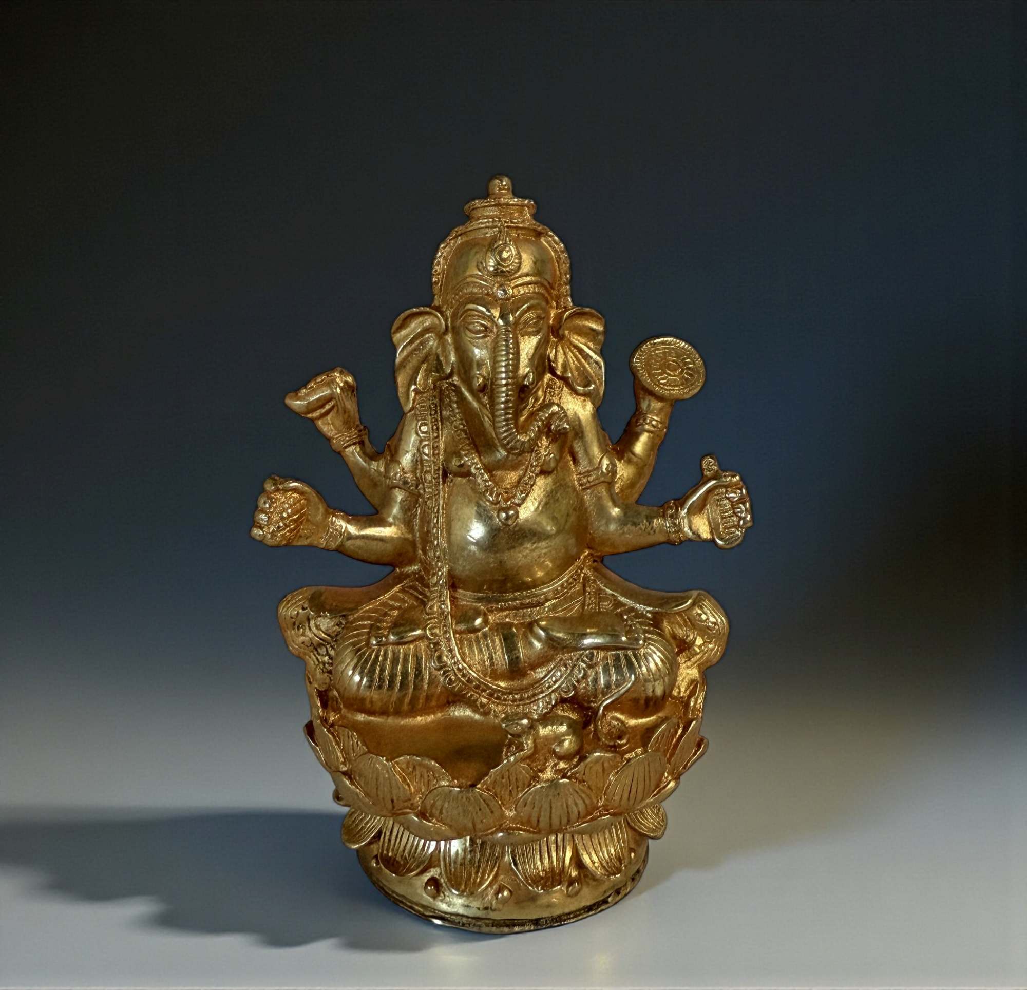 Ganesha Figur Bronze Skulptur - hinduistischer Elefantengott Ganesha Figur Bronze Skulptur - hinduistischer Elefantengott