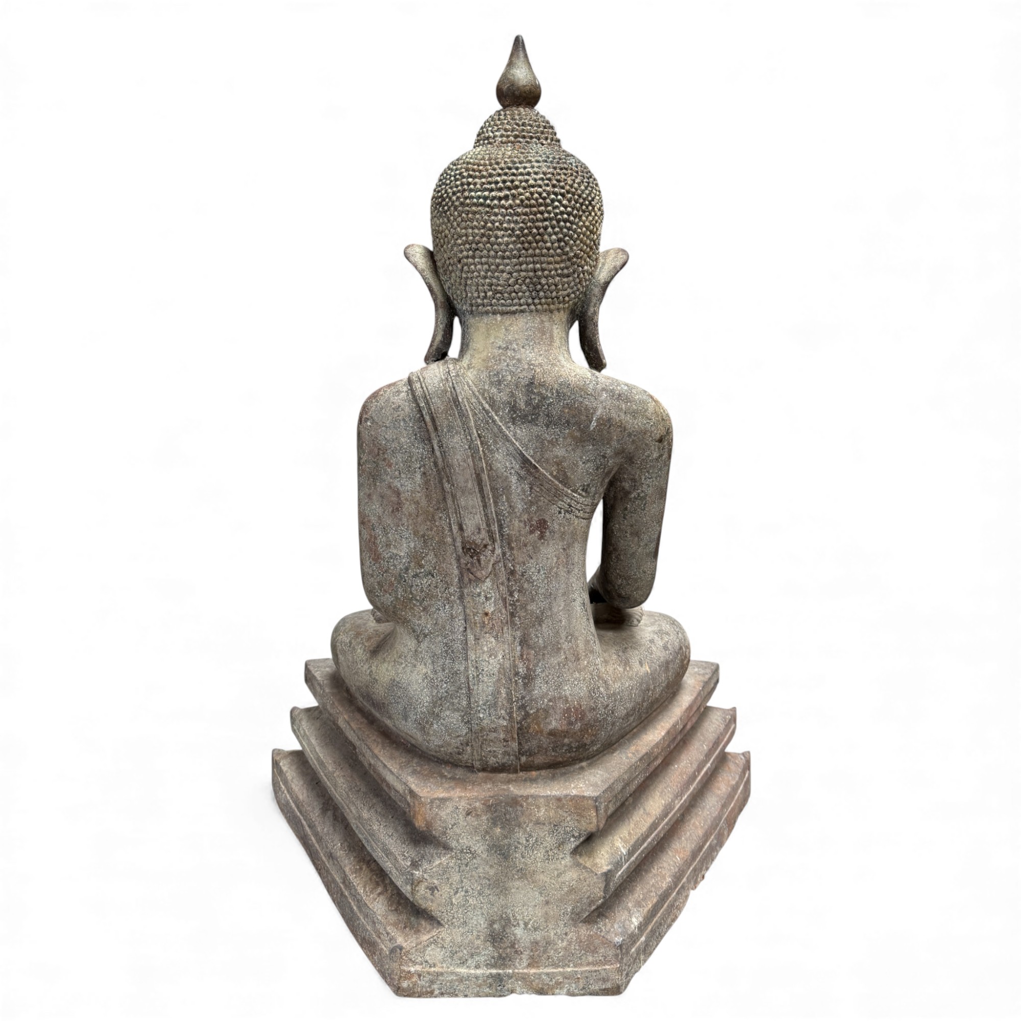 Große Burma Buddha Statue aus Bronze