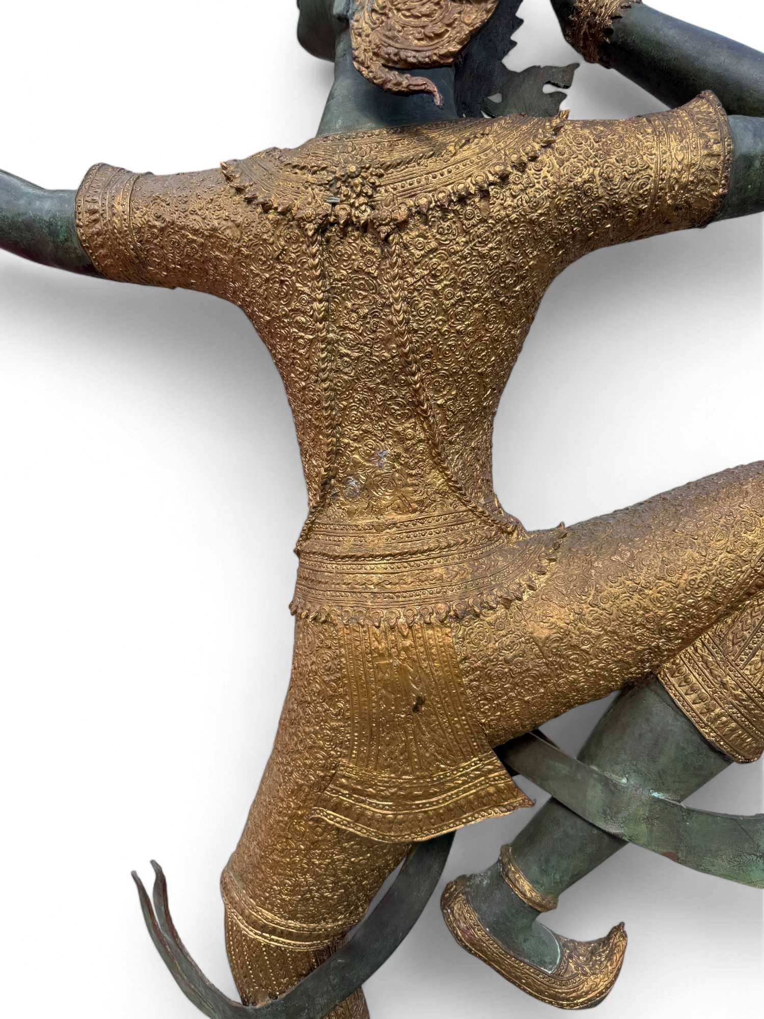 Thailändische Rama Bronze Statue Avatur Vishnus 170 cm groß