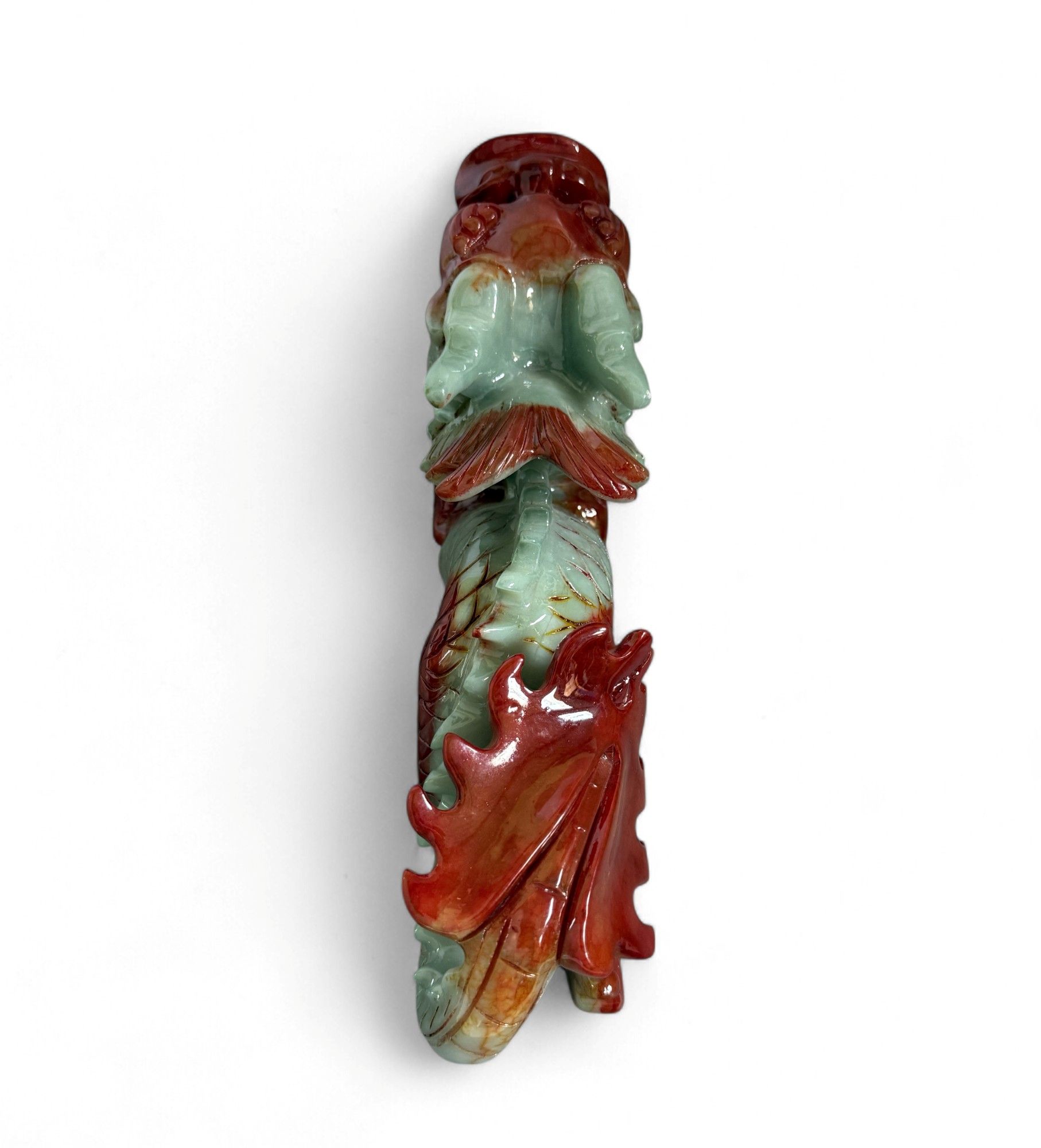 China Drache Xiujan Jade Figur - Fengshui Skulptur