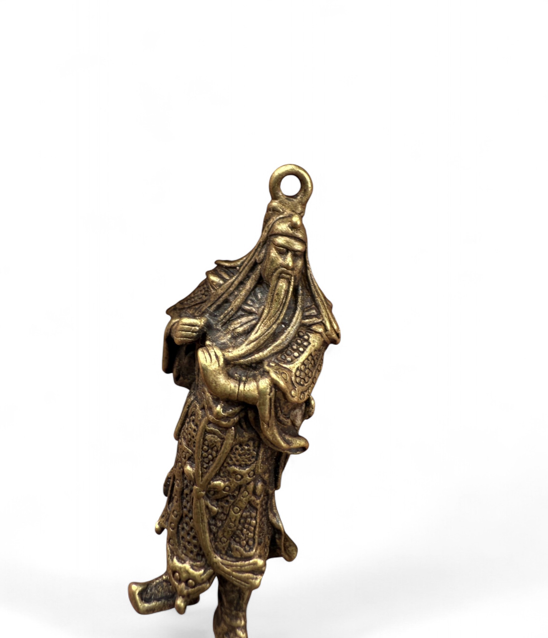 Guan Yu Bronze Anhänger – Symbol für Mut, Treue & Gerechtigkeit