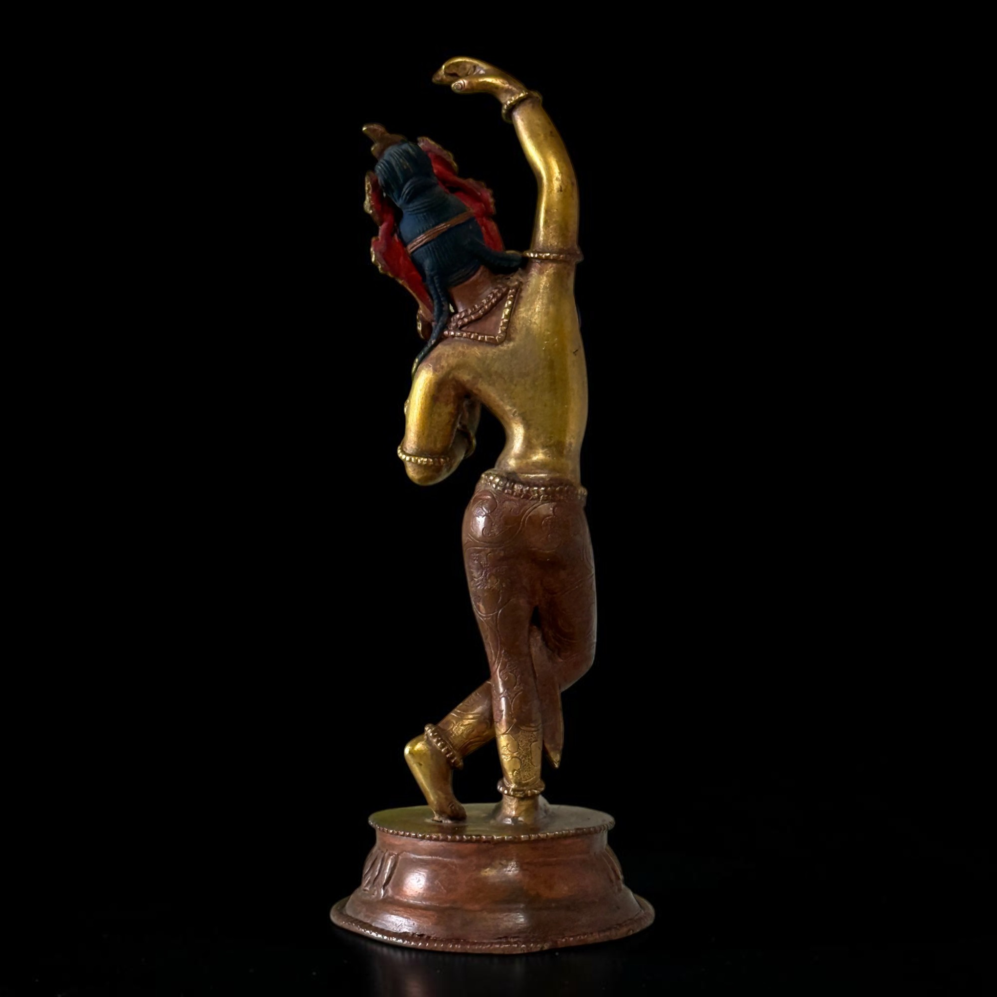 Mayadevi Figur Bronze feuervergoldet Nepal Buddha Mutter Skulptur
