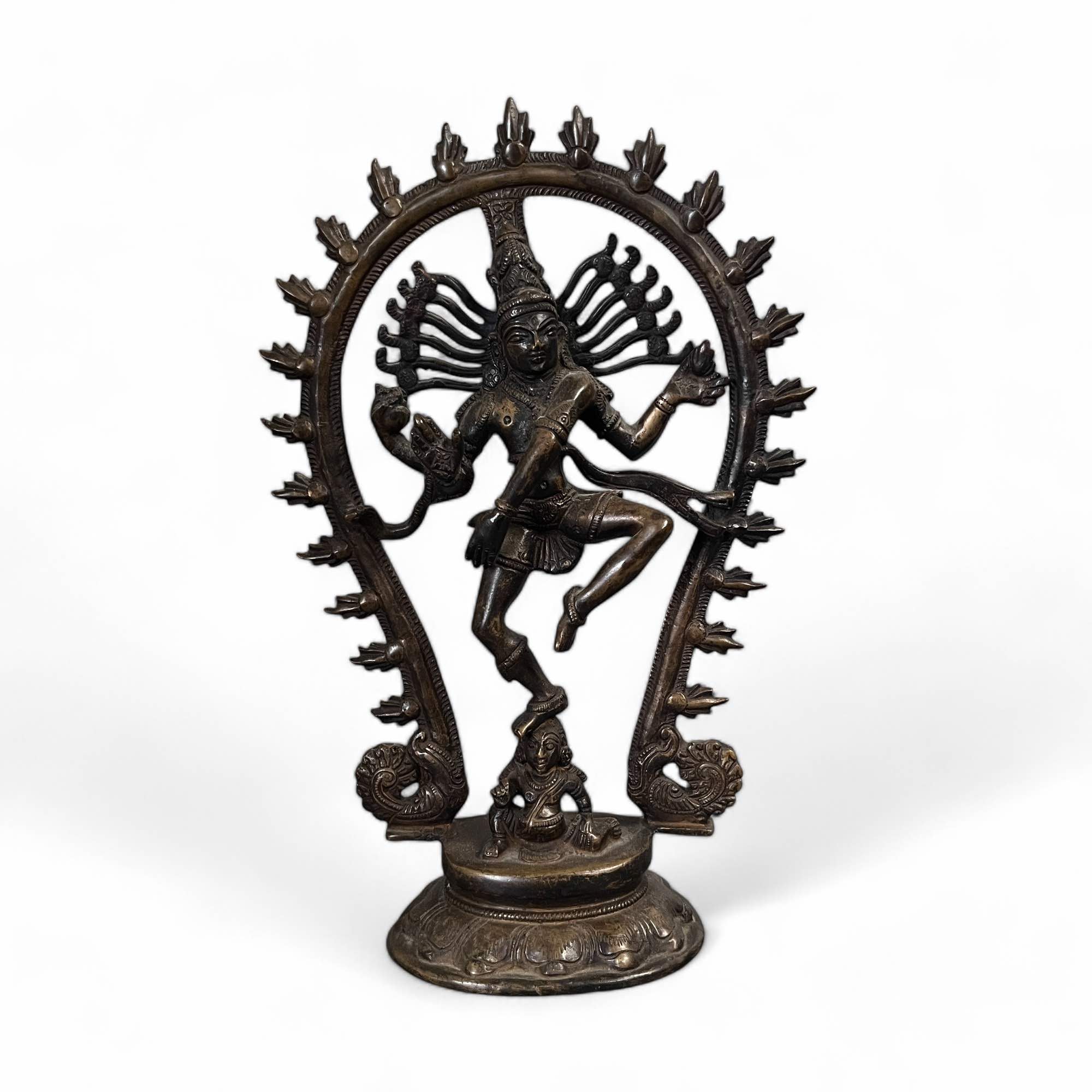 Dancing Shiva Figur Bronze Indien Skulptur -alt Dancing Shiva Figur Bronze Indien Skulptur -alt