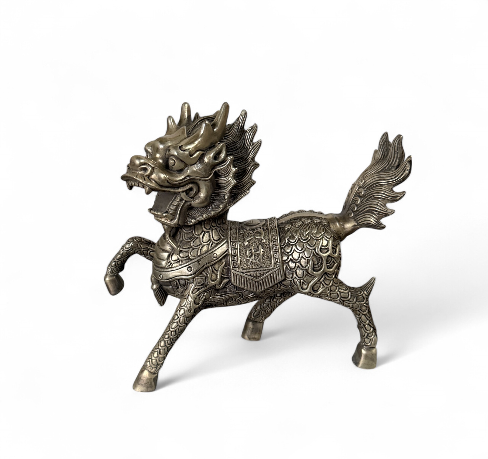 Qilin Drachen-Löwen aus Bronze – Mythische Glücks- & Schutzsymbole