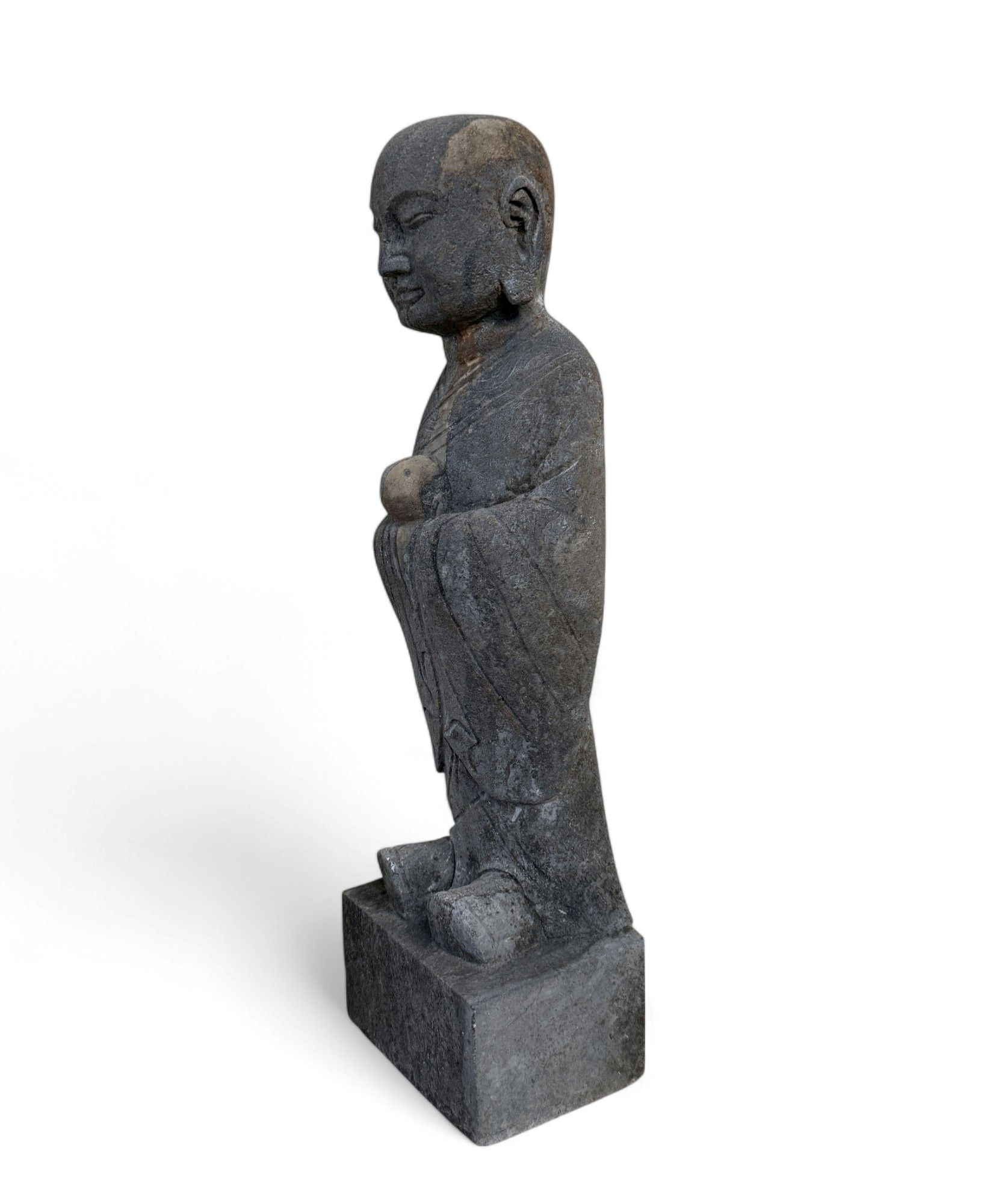 Zen Mönch China Garten Skulptur Naturstein Figur 50 cm groß