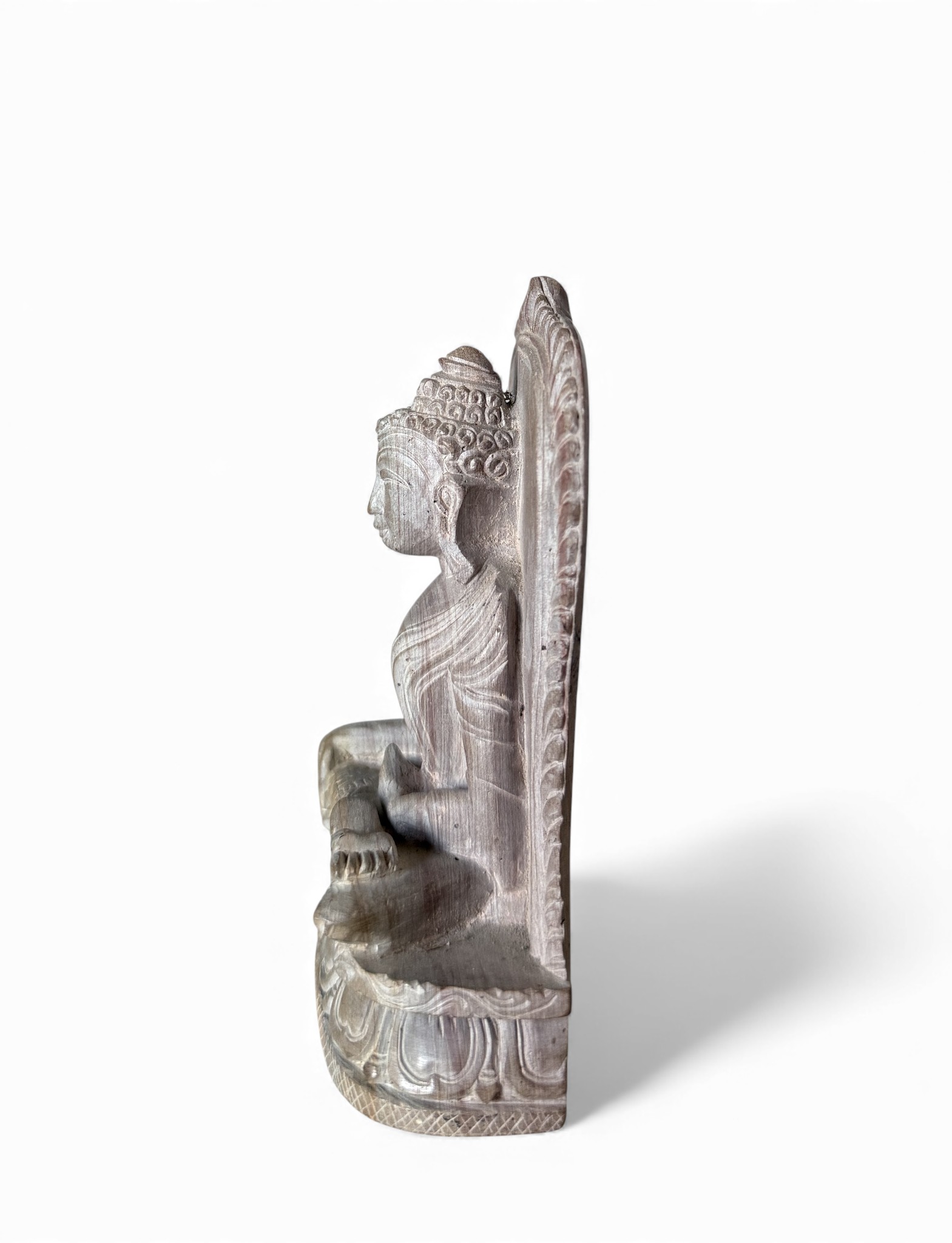 Buddha Figur Marmorstein Nepal - feine handarbeit
