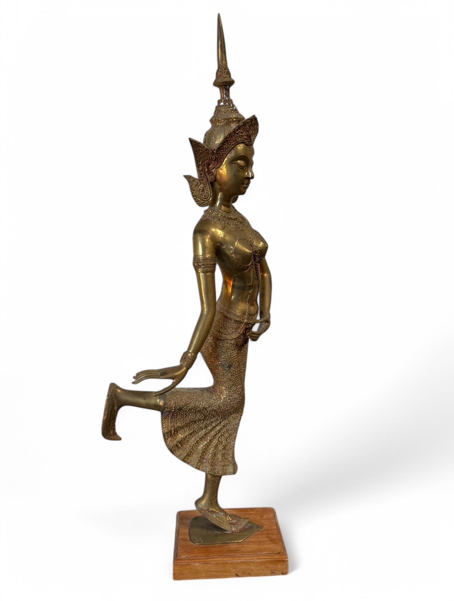 Tempelwächter Figur Bronze Skulptur Thailand 75 cm