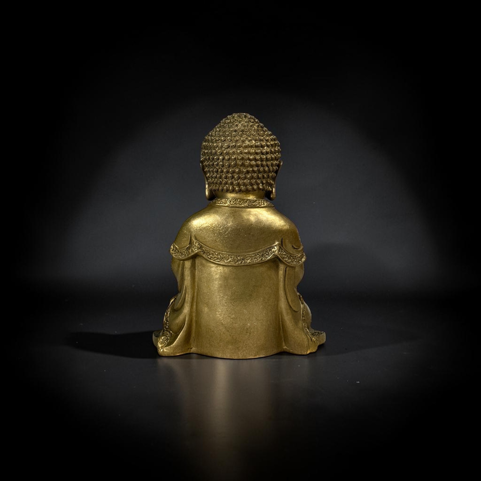 Bronze Buddha Figur 30 cm – Dhyana Mudra - Nordchina