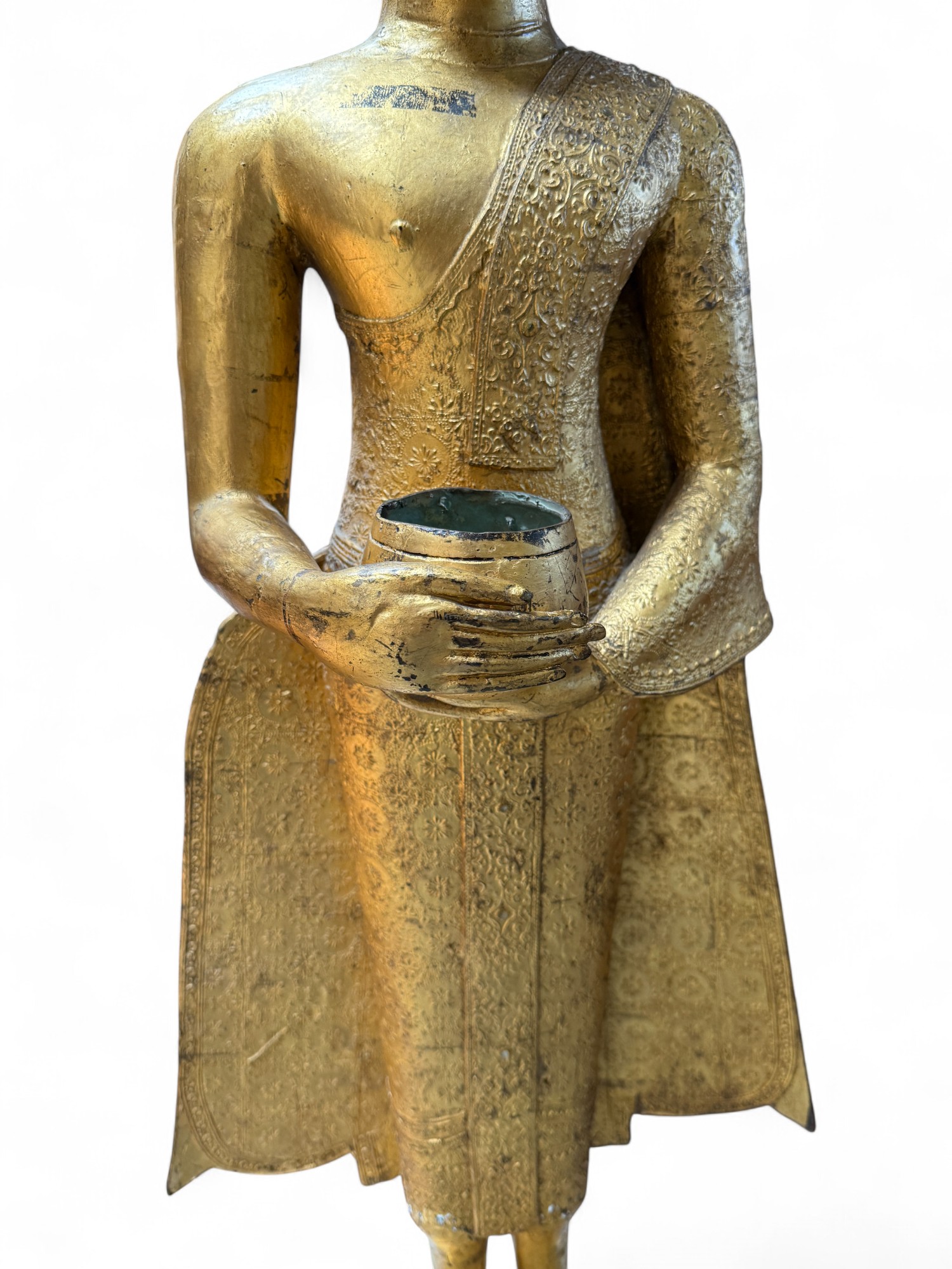 Wochentagsbuddha Mittwoch – Bronze Statue Thailand, 135 cm