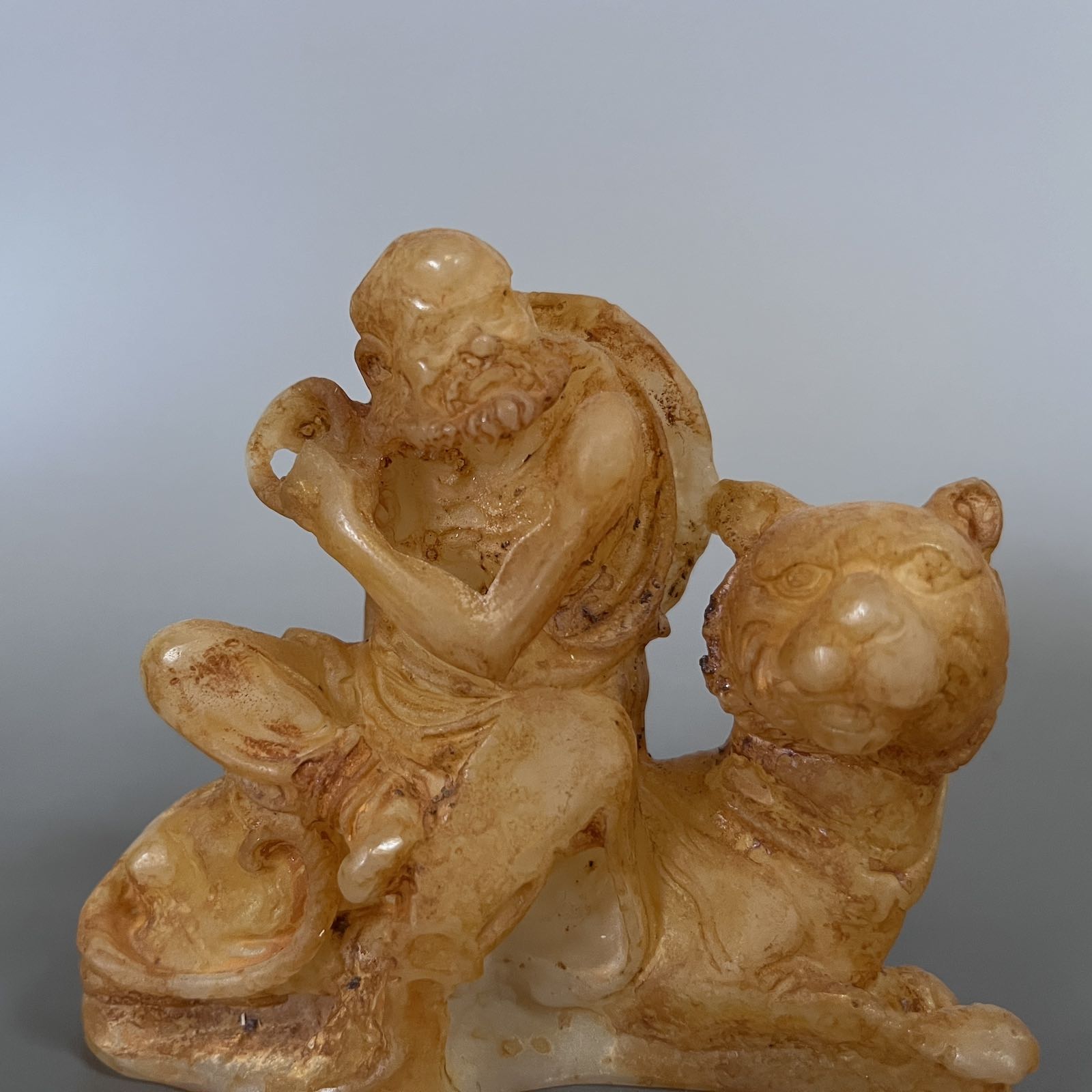 Arhat Figur China Jade Buddhismus Luohan - 9cm