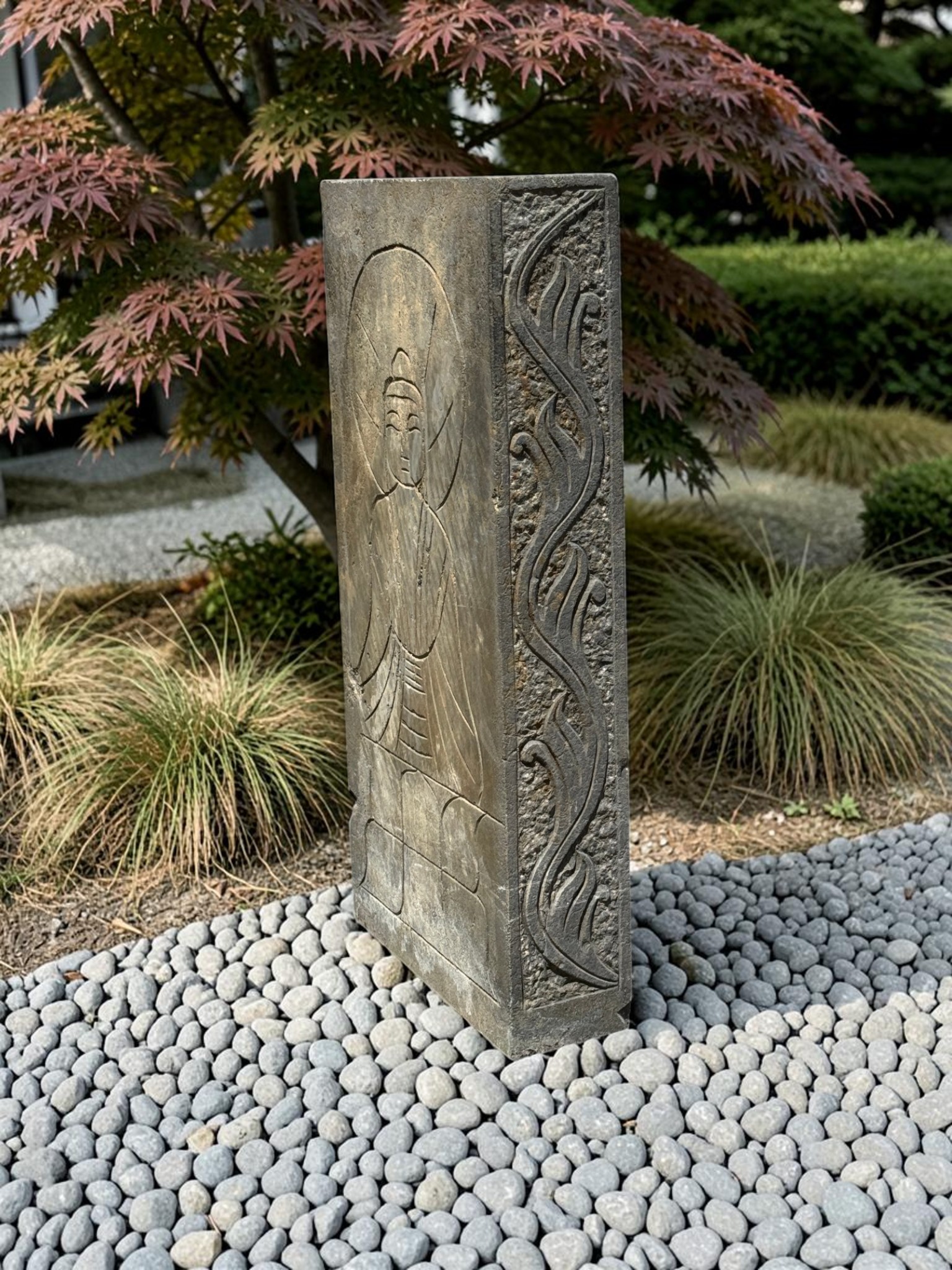 Buddha Relief Garten Skulptur aus Naturstein Tibet/China