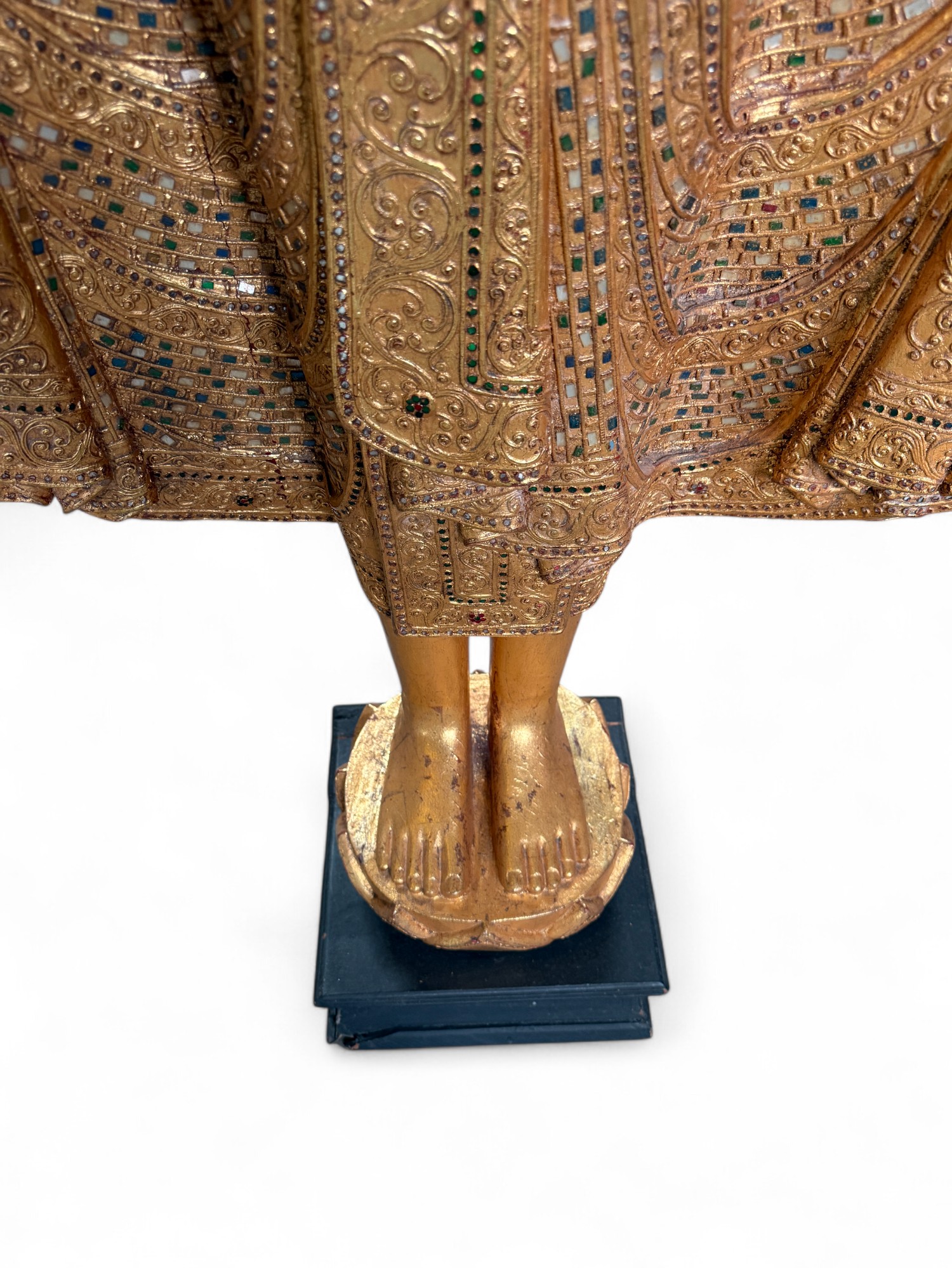 Holz Buddha Figur (166cm) Thailand Statue