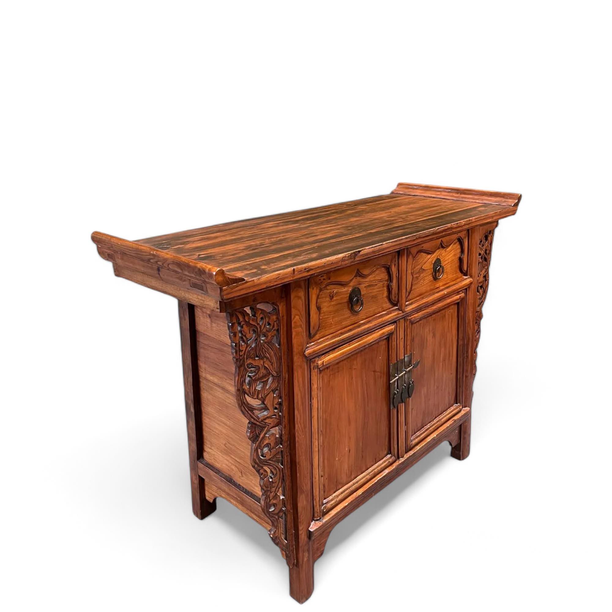 Chinesisches Sideboard aus Ulmenholz - 117cm
