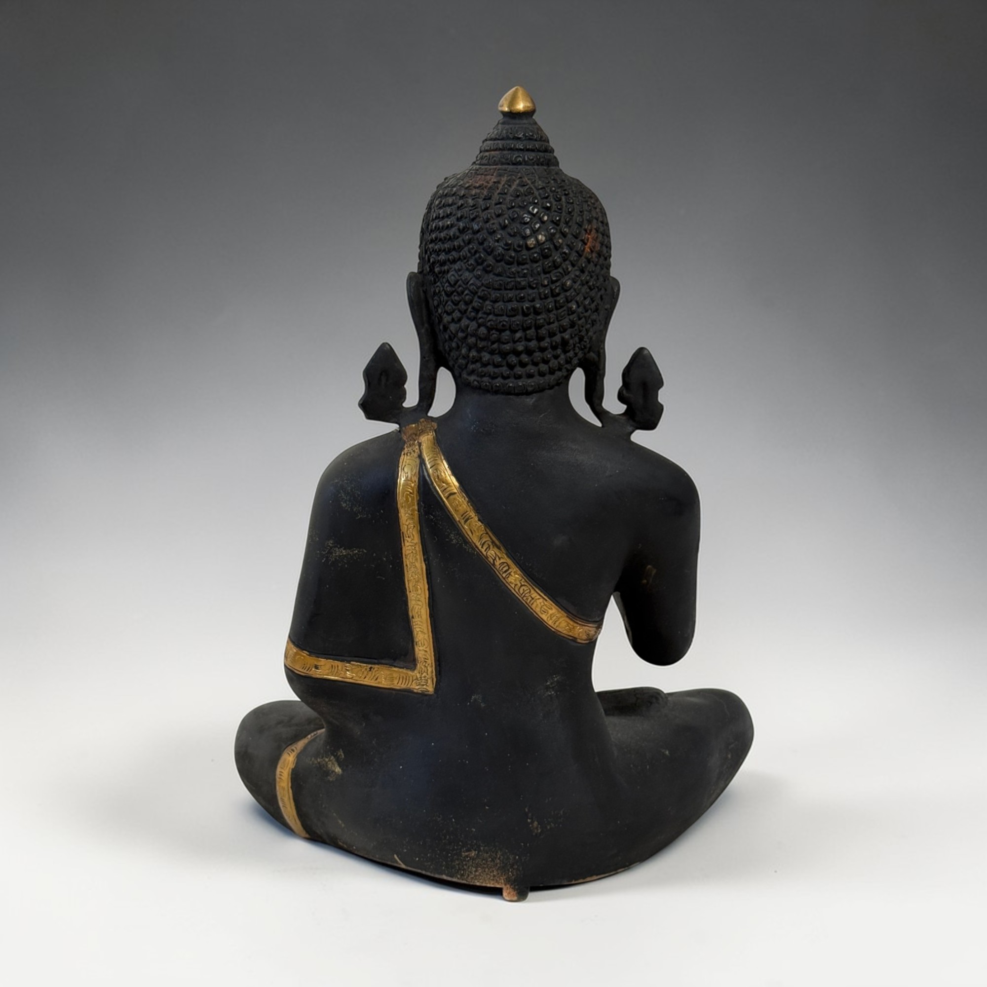 Buddha Bronze Figur mit lehrender Geste 33cm