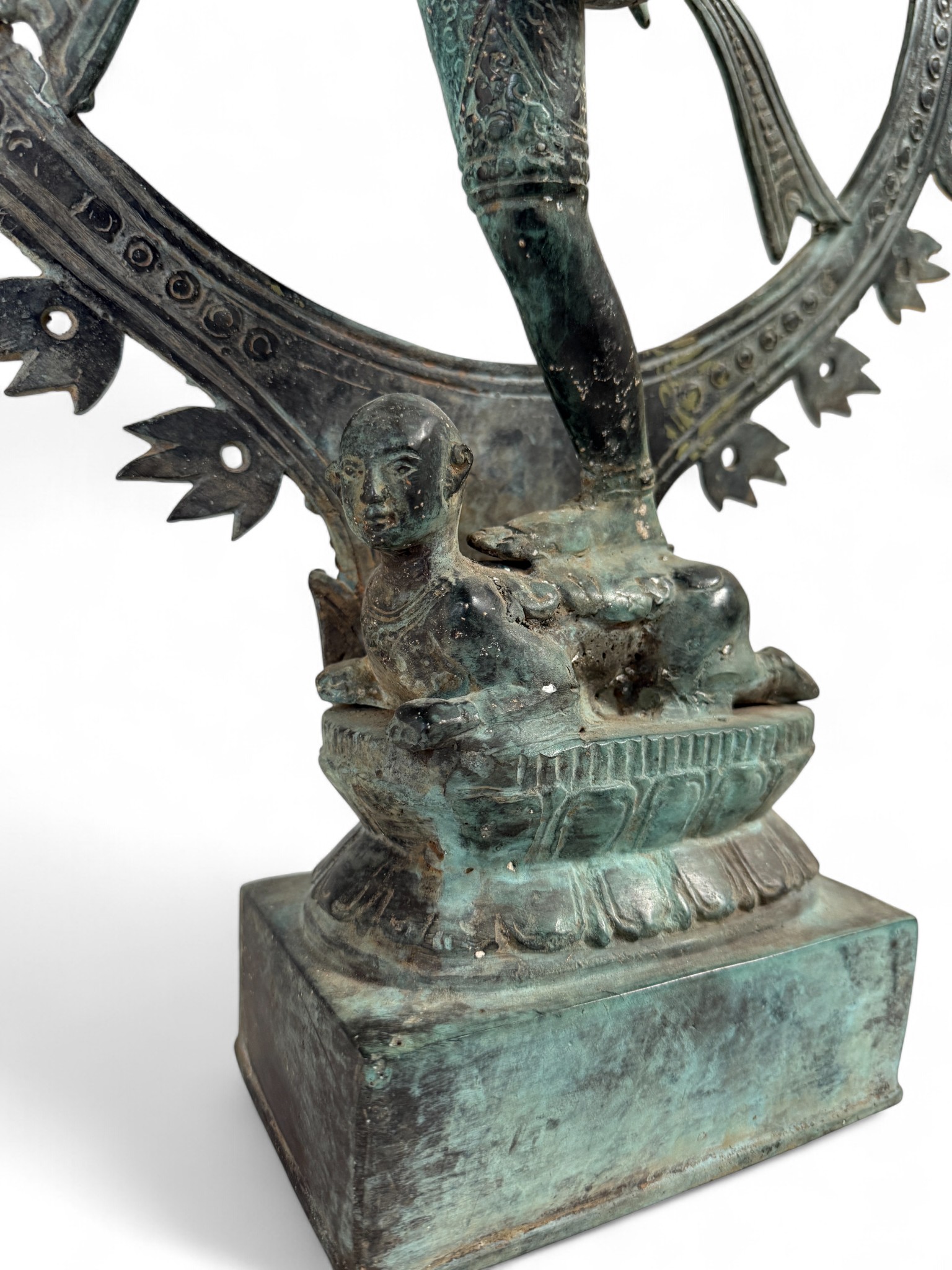 Dancing Shiva Figur Bronze Indonesien Skulptur - alt