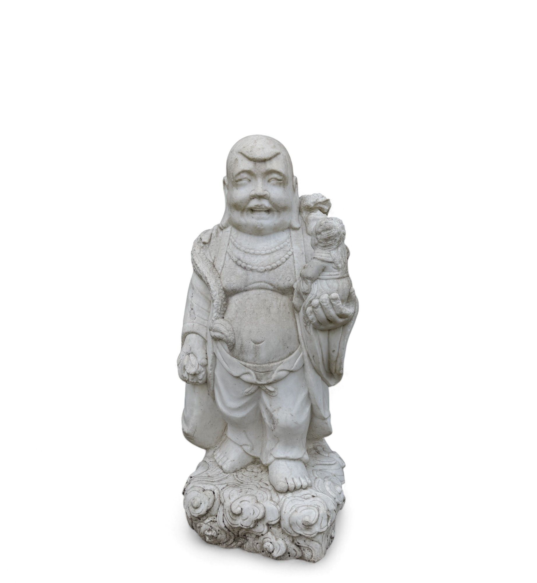 Hotai, dicker lachender Buddha aus Naturstein