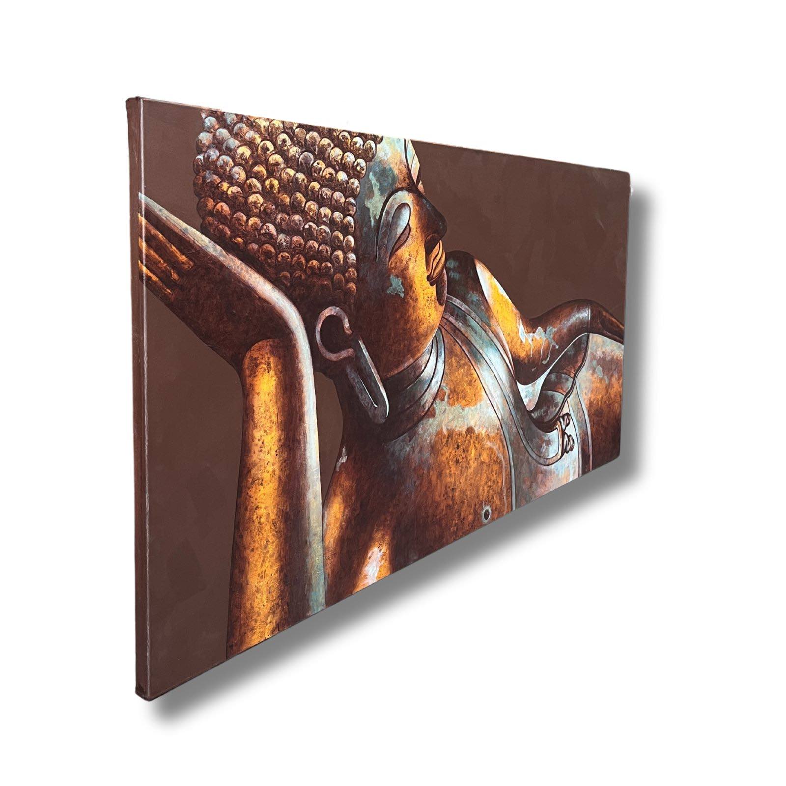 Handgemaltes Buddha-Wandbild aus Thailand - großer Nirvana Buddha