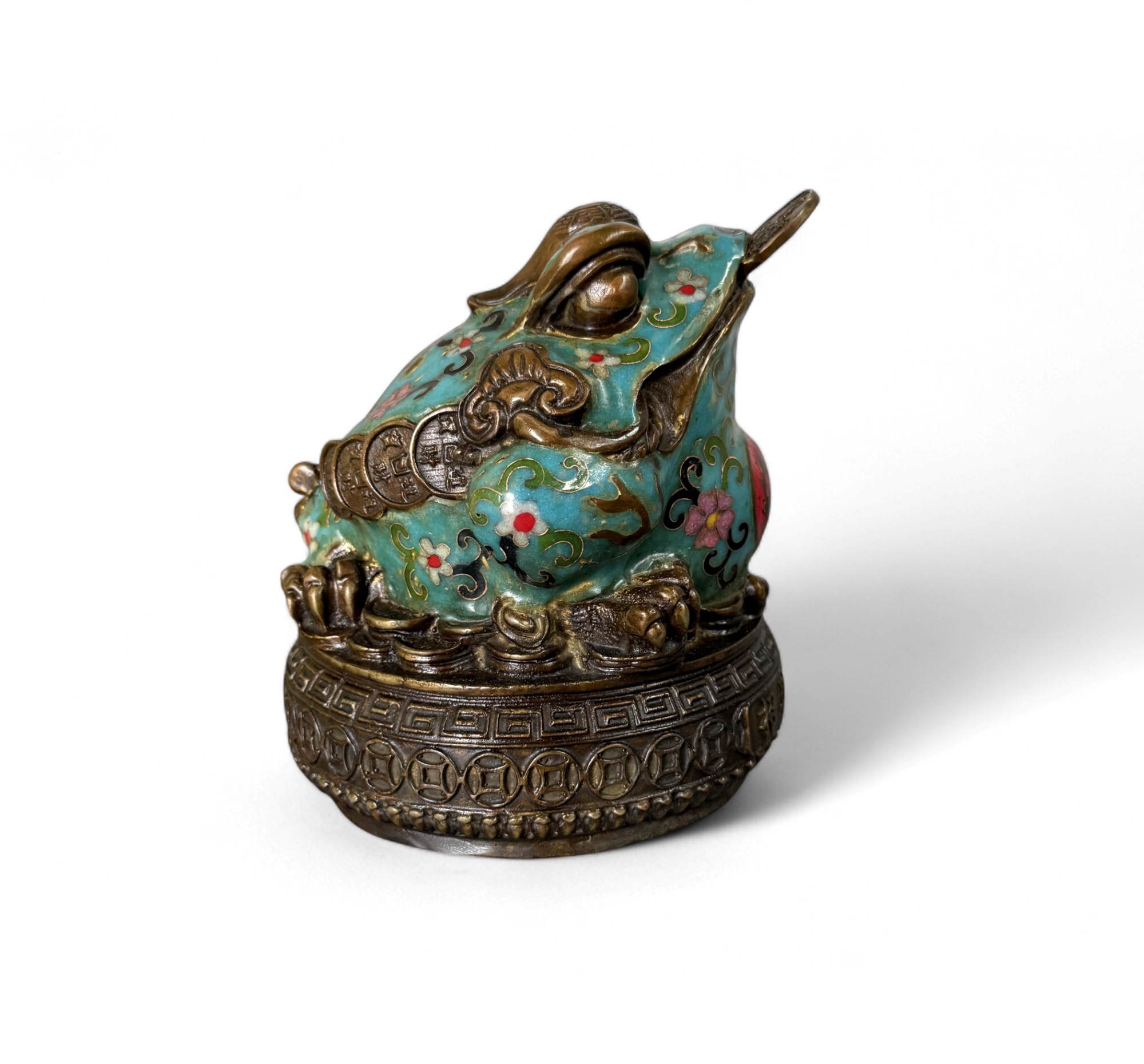 Geldkröte aus Bronze – Traditioneller Feng Shui Frosch