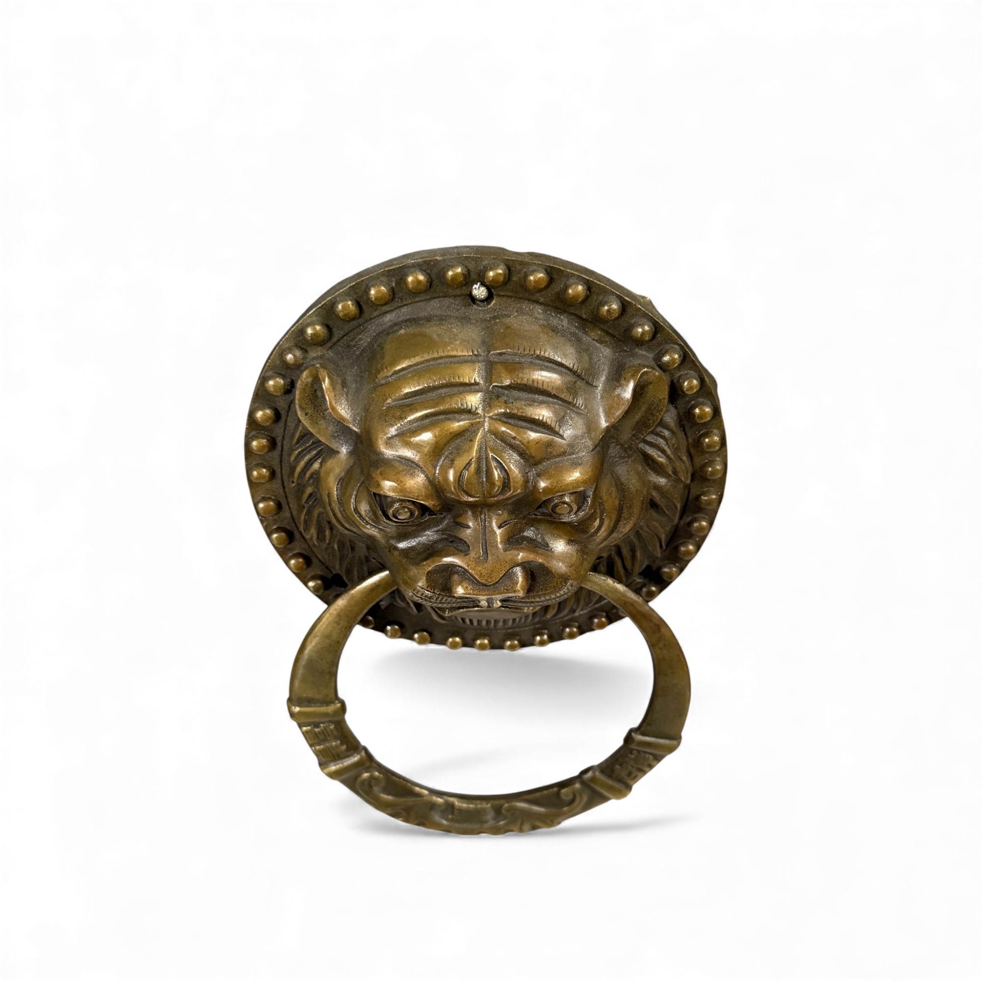 Türklopfer Bronze Skulptur mit Tiger Kopf aus China