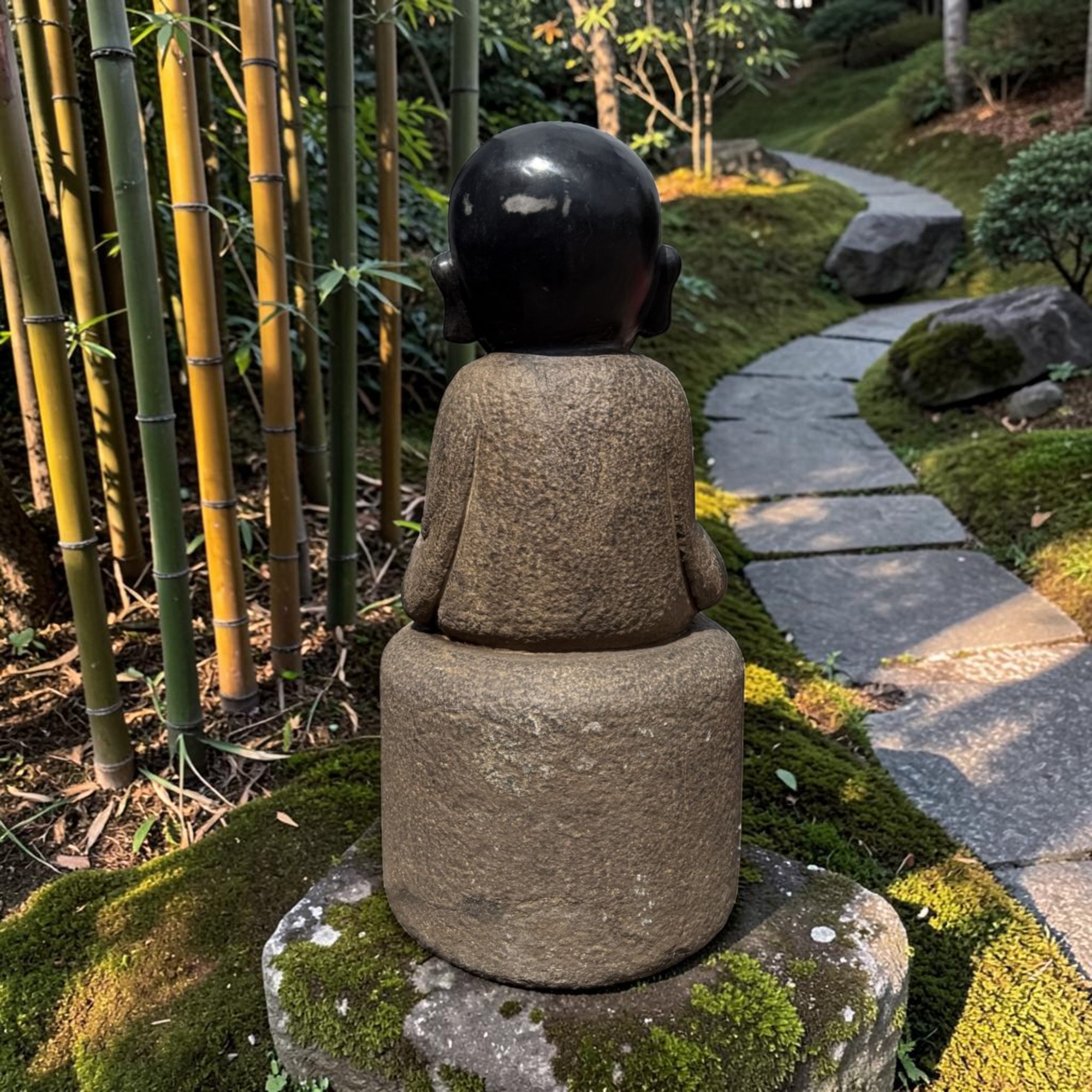 Zen Mönch Garten Figur China 62 cm groß