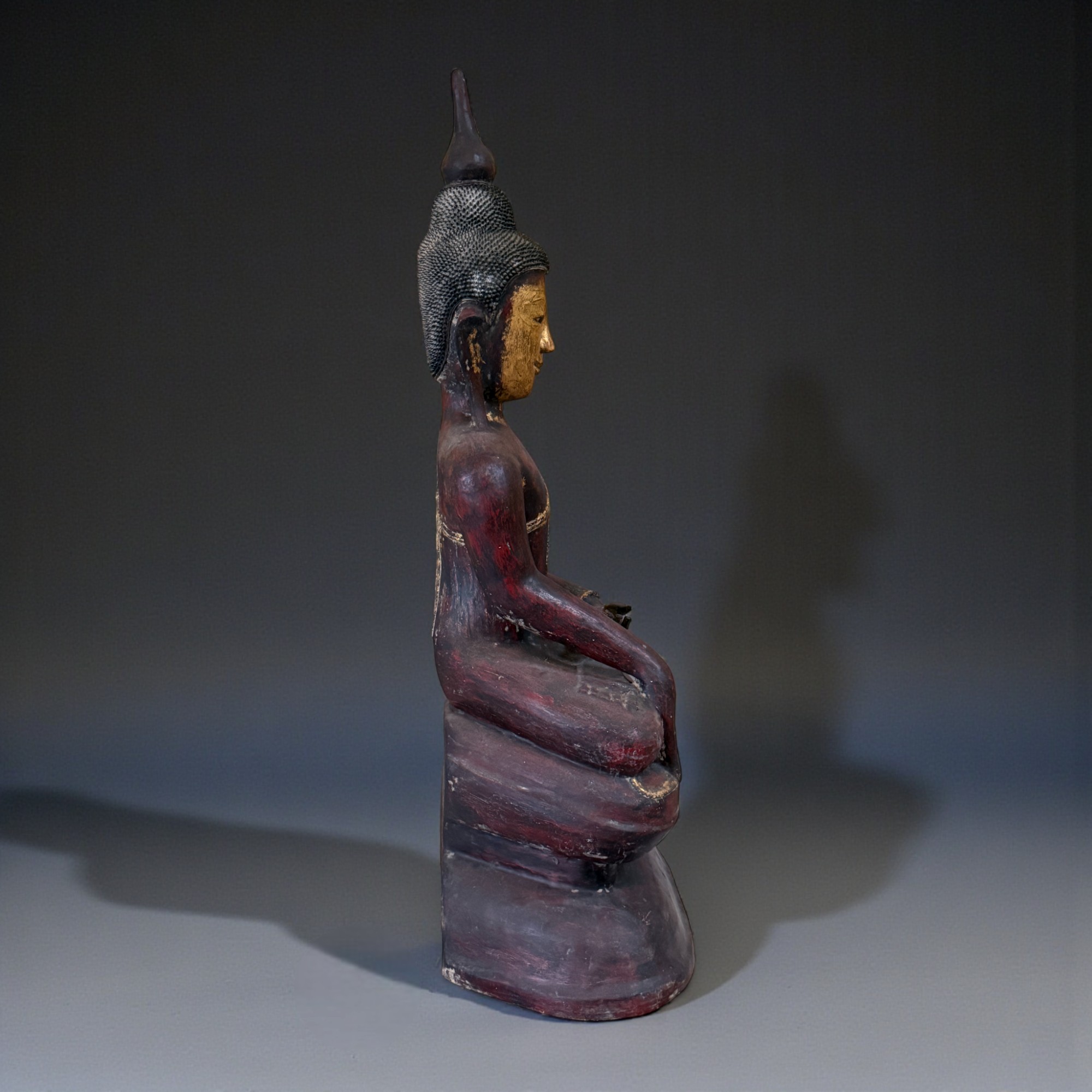 Lacquerware Buddha Statue aus Burma - 106 cm