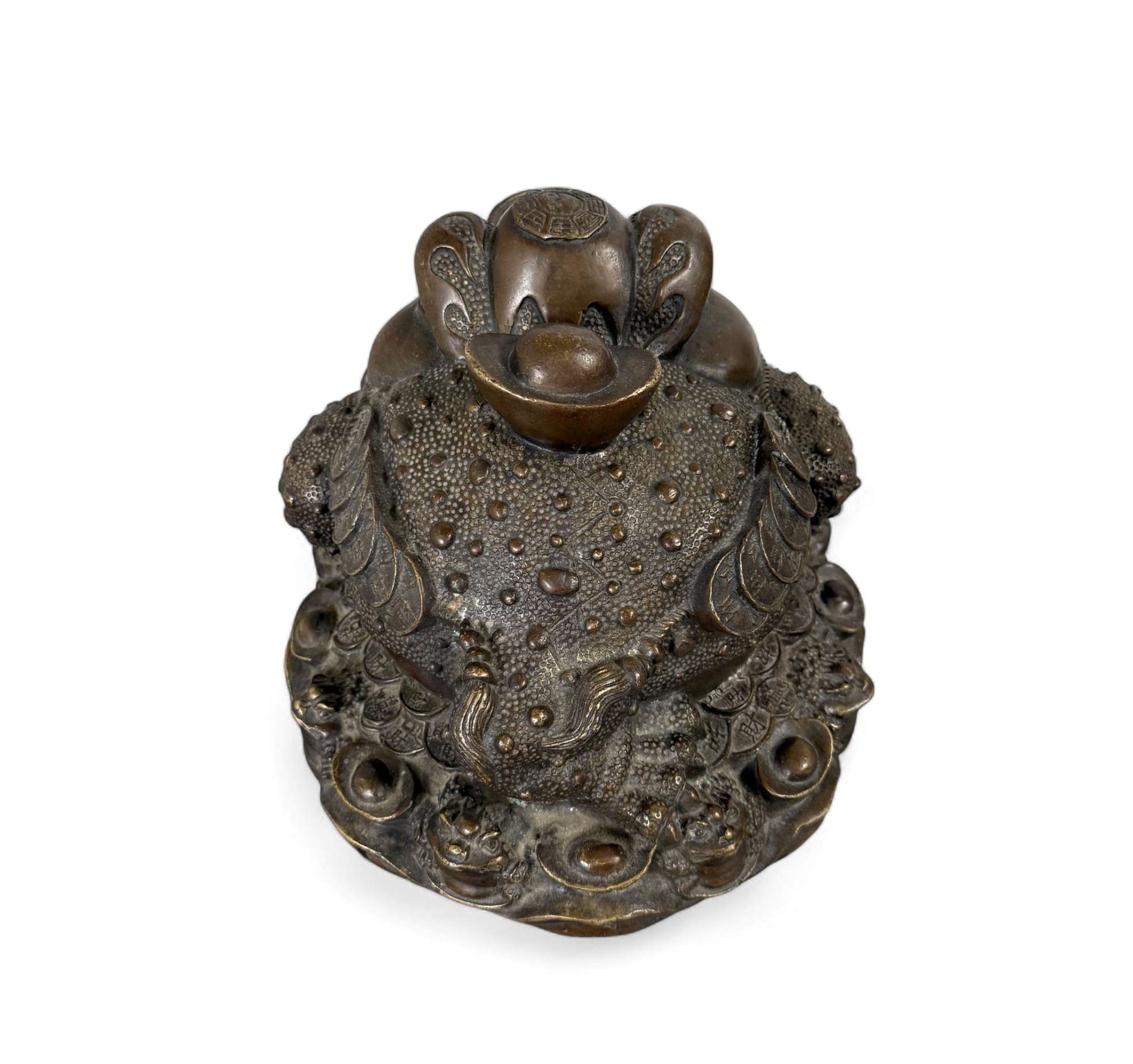 Geldkröte aus Bronze – Traditioneller Feng Shui Frosch