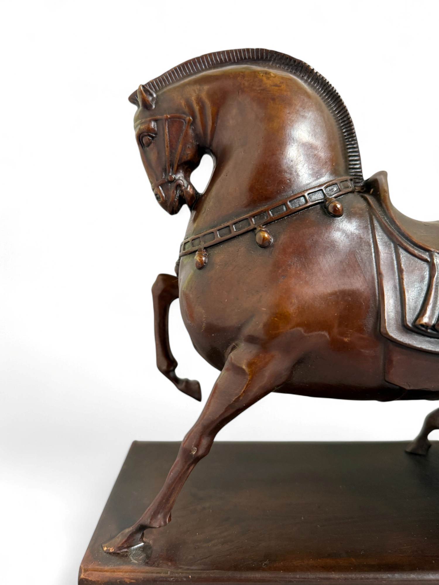 Pferde Skulptur Bronze Figur chines. Tierkreiszeichen