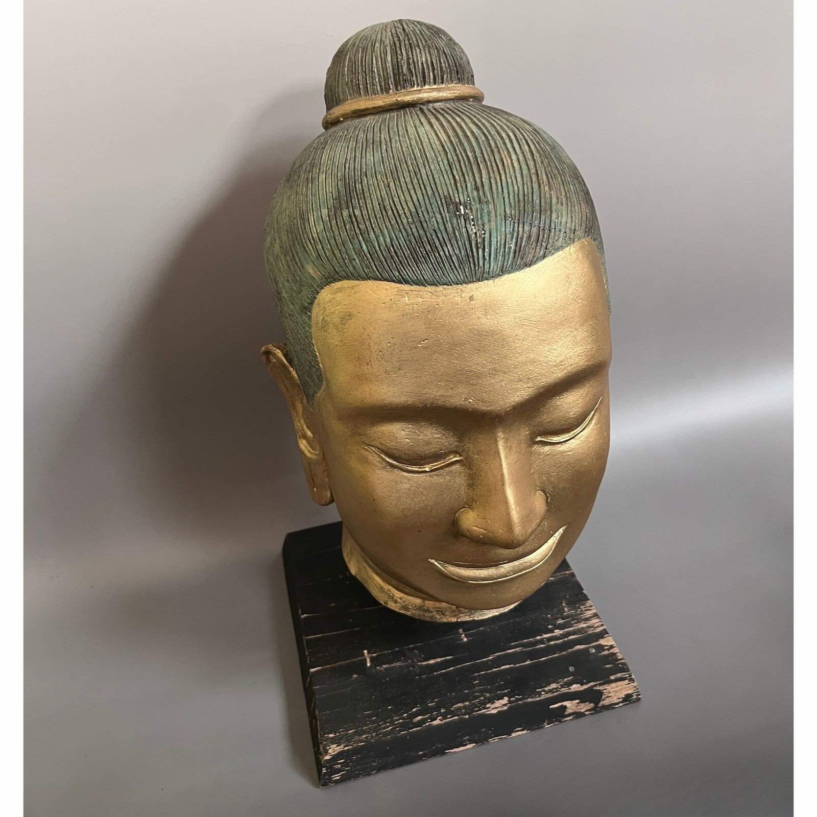 Buddha Kopf Bronze Jayavarman VII