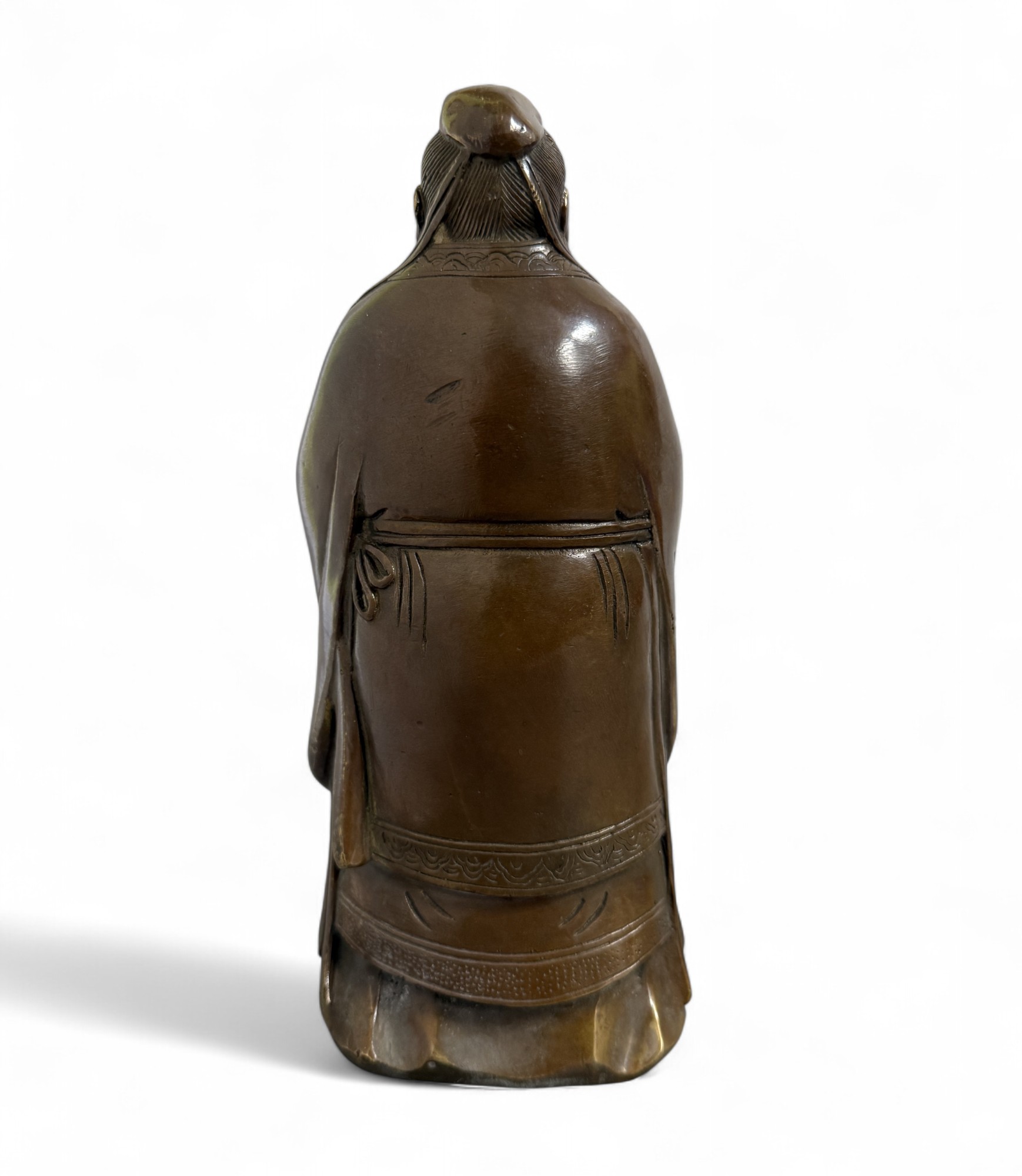Konfuzius Skulptur aus China - Bronze Figur 26 cm groß