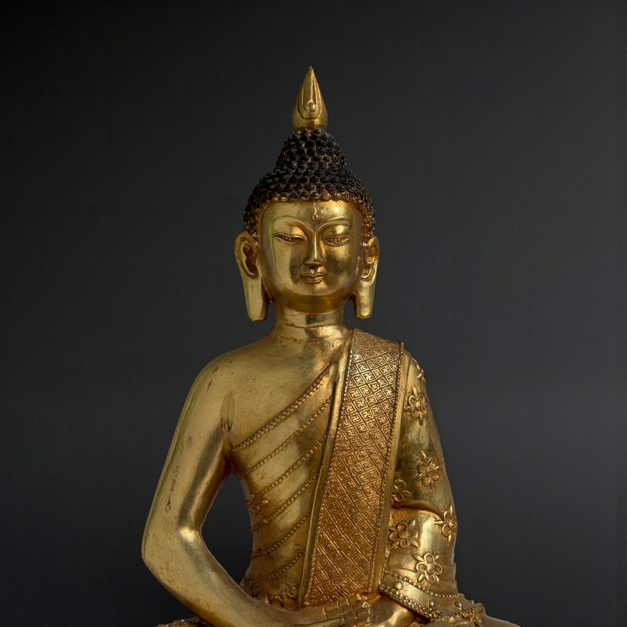 Buddha Figur Bronze Skulptur Tibet Statue Amitabha 39 cm