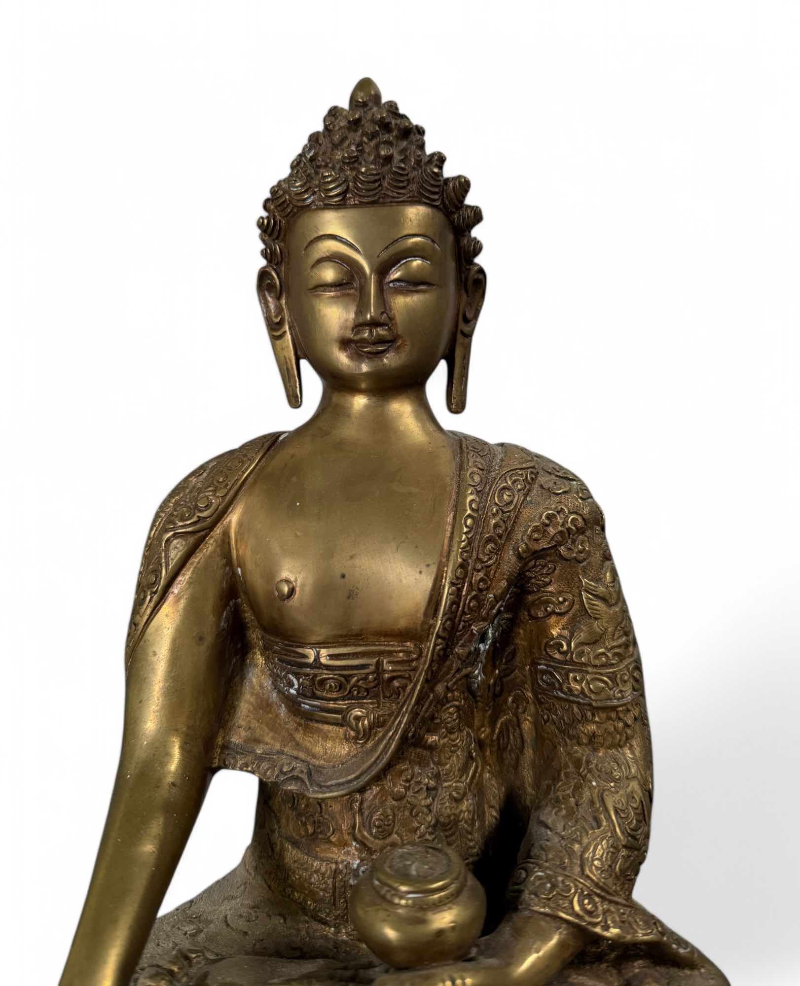 Siddharta Gautama Buddha Figur aus Bronze Nepal / Indien