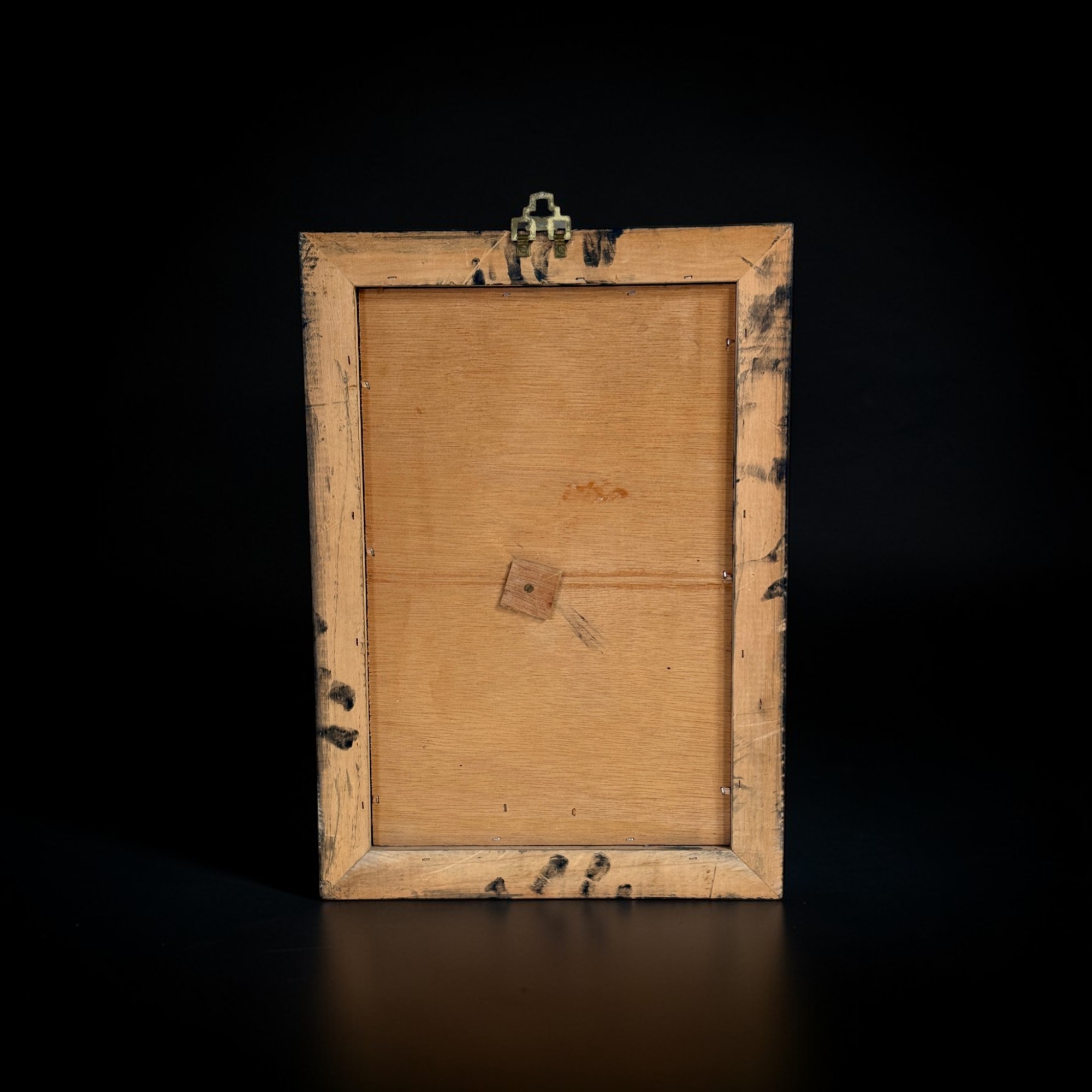 Chinesisches 3D-Hochrelief Wandbild Guan Yu im Rahmen, ca. 40 J. alt, Erlangener Nachlass