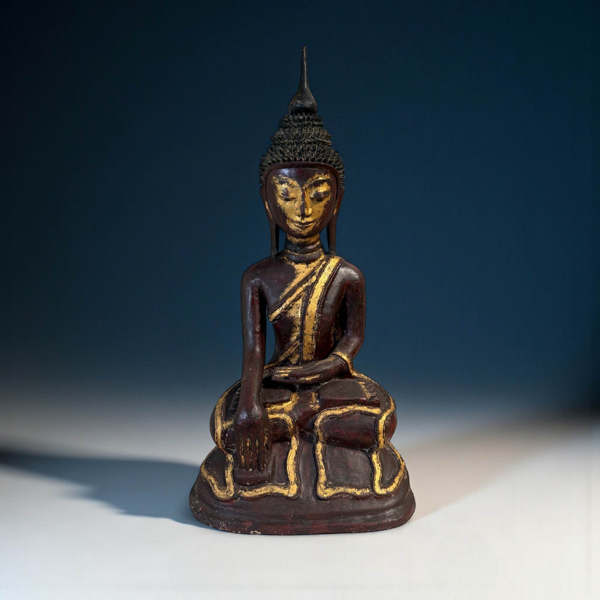 Lacquerware Buddha Statue Burma Skulptur 73 cm groß Lacquerware Buddha Statue Burma Skulptur 73 cm groß