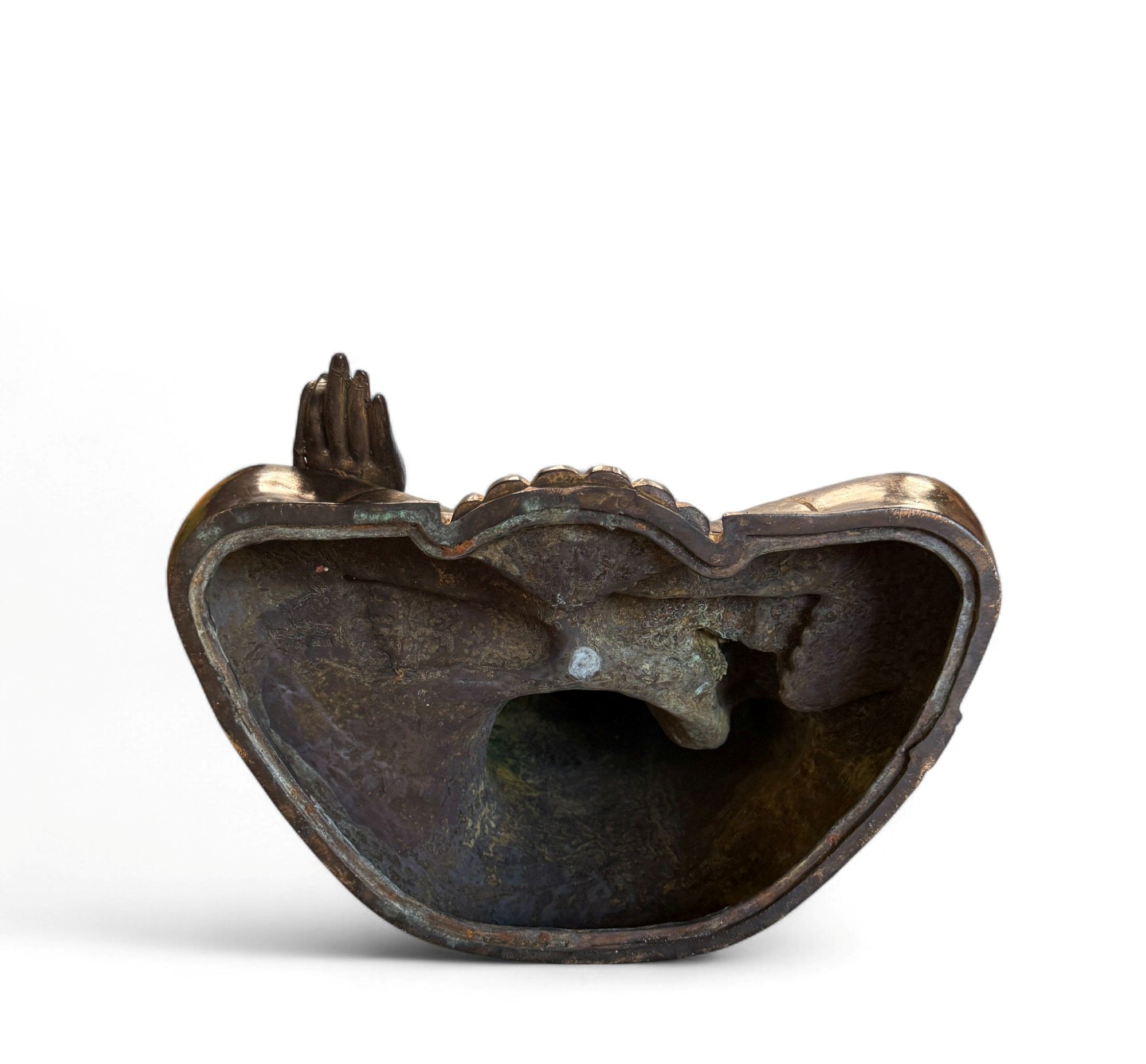 Medizin Buddha Figur Bronze Tibet China - 43 cm groß
