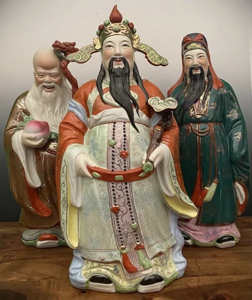 Die chinesischen Hausgötter: Fu, Lu und Shou