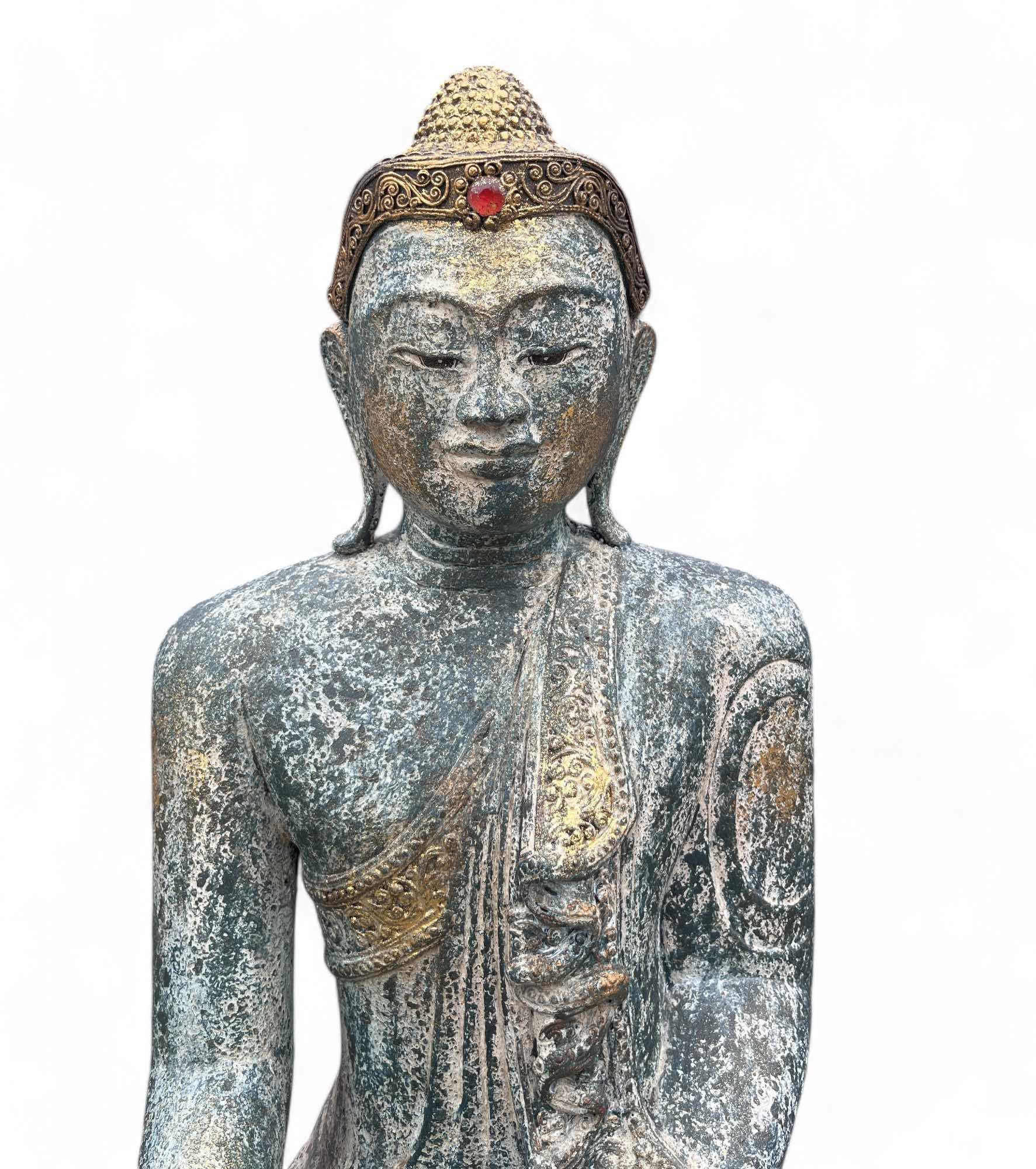 Holz Buddha Figur aus Thailand - 85cm groß