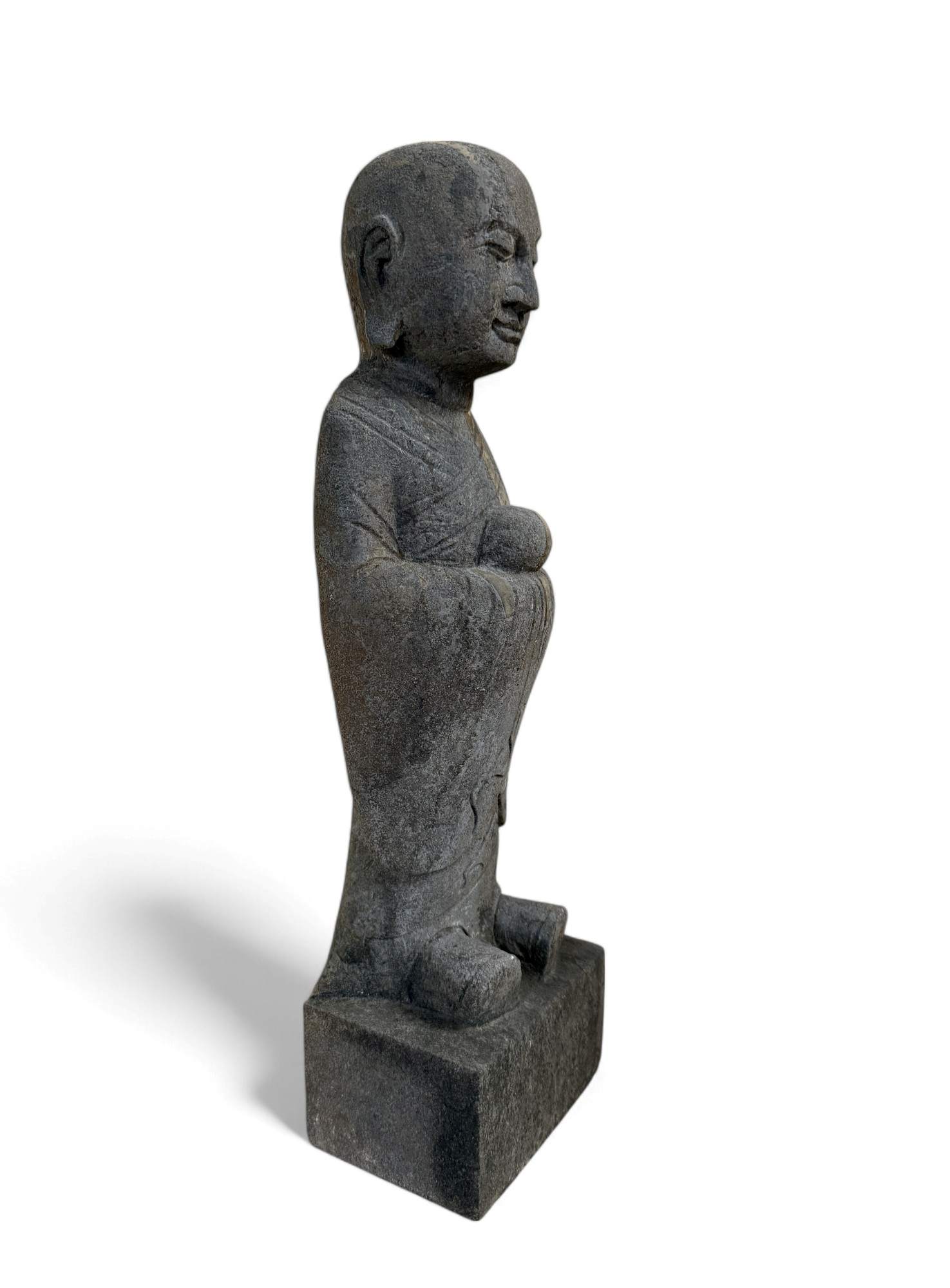 Zen Mönch China Garten Skulptur Naturstein Figur 50 cm groß