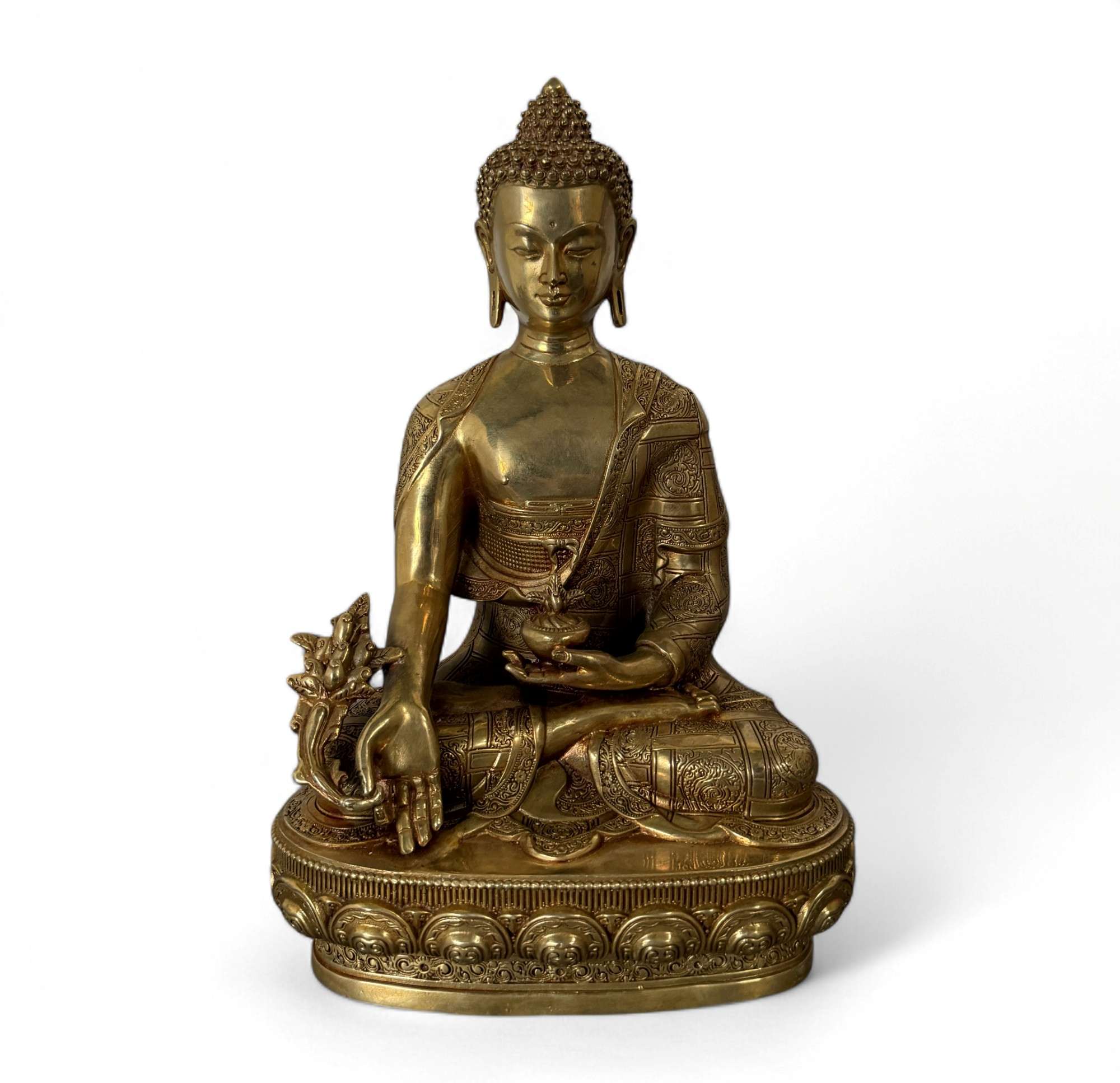 Medizin Buddha Figur Bronze Tibet China - 30 cm groß